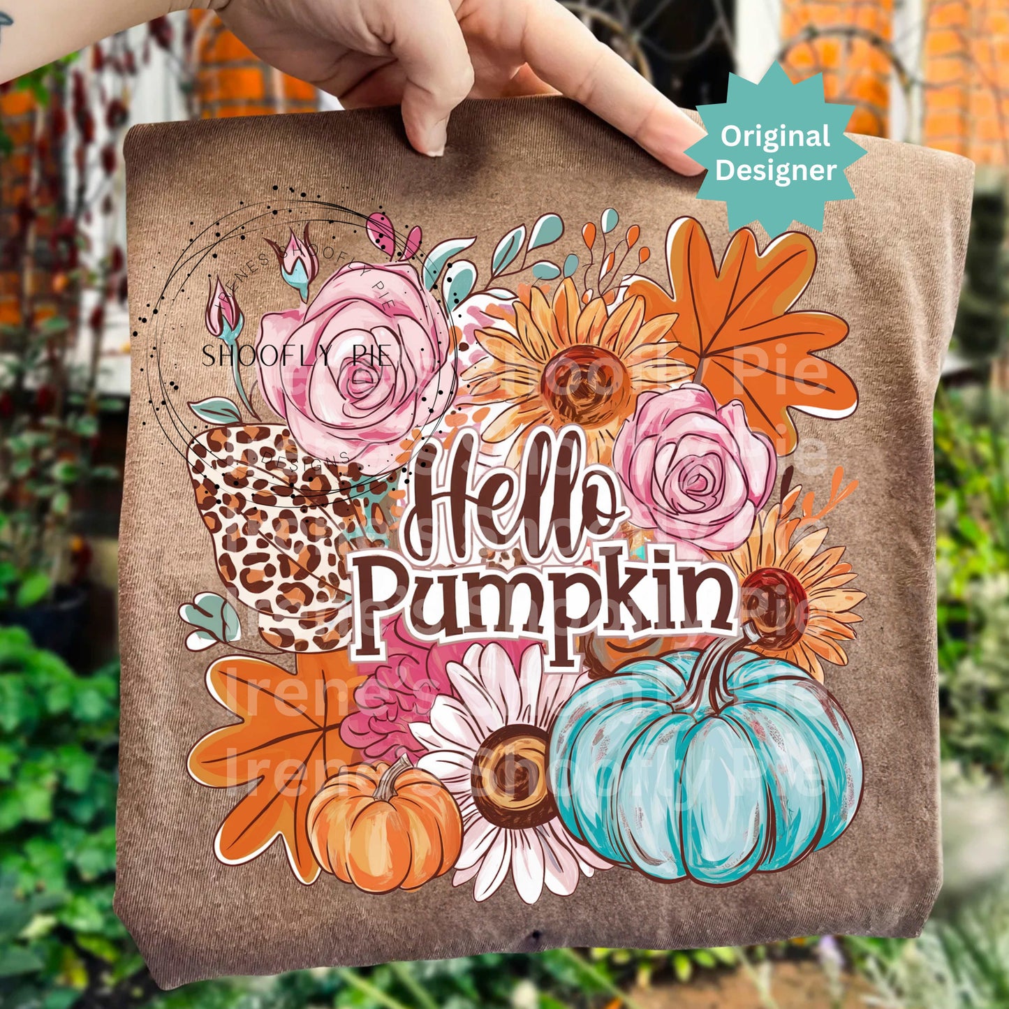 Fall Hello Pumpkin PNG