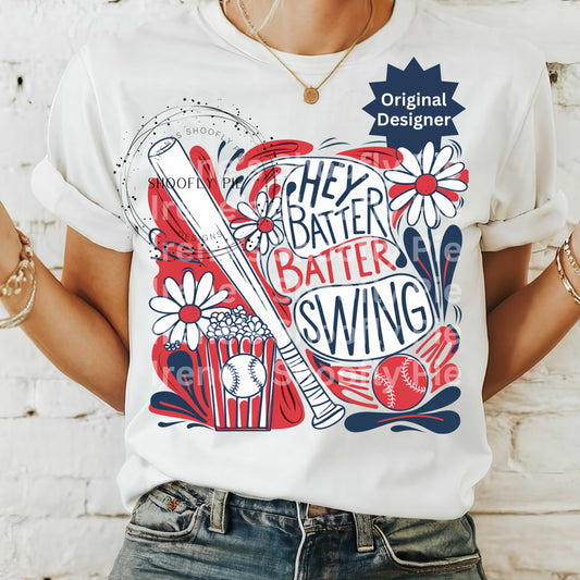 Hey Batter Batter Swing Baseball PNG
