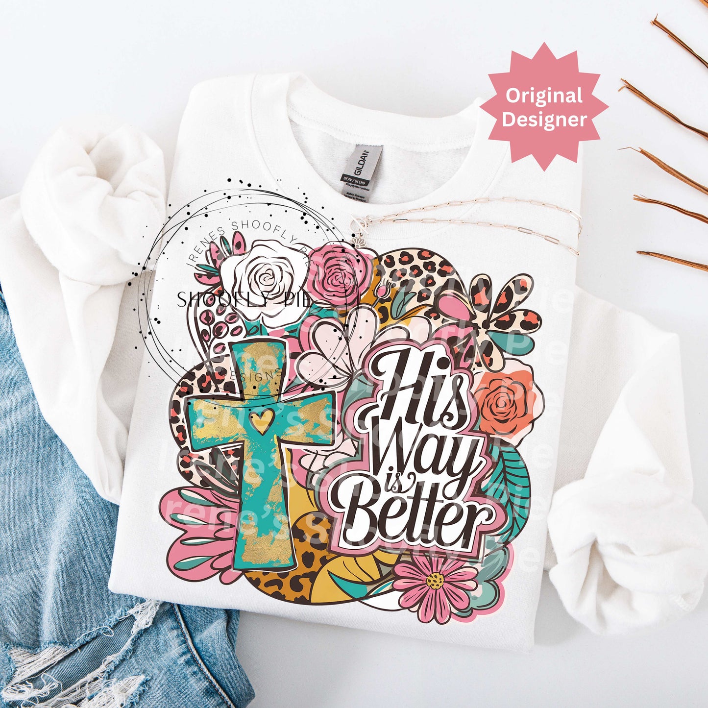 His Way Is Better Christian Png, Bible Verse T-shirt Design