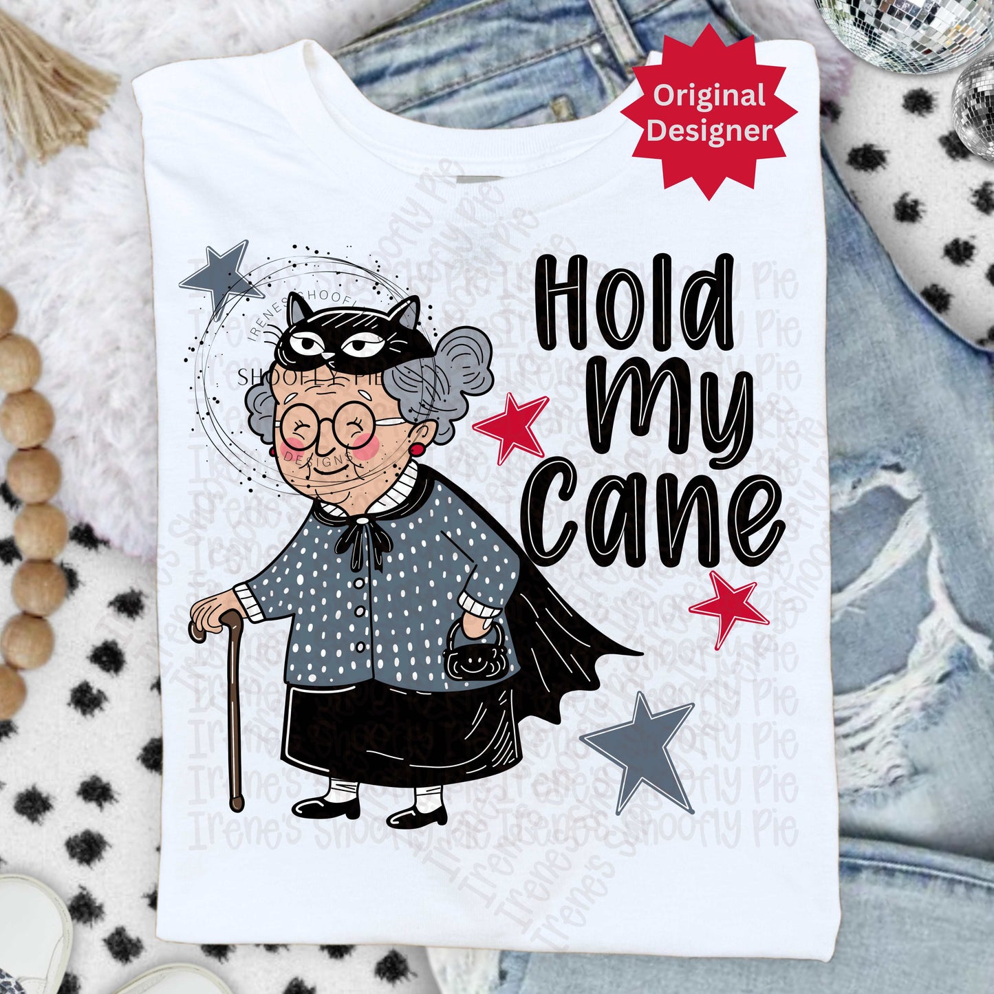 Funny Hold My Cane PNG