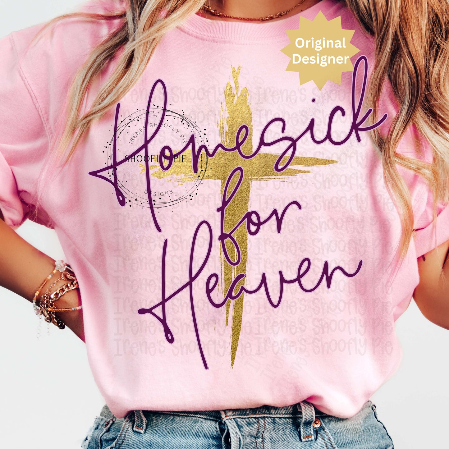 Homesick for Heaven Cross PNG