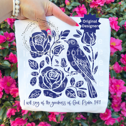 Psalm 89:1 Bible Verse PNG - I Will Sing of The Goodness Of God PNG