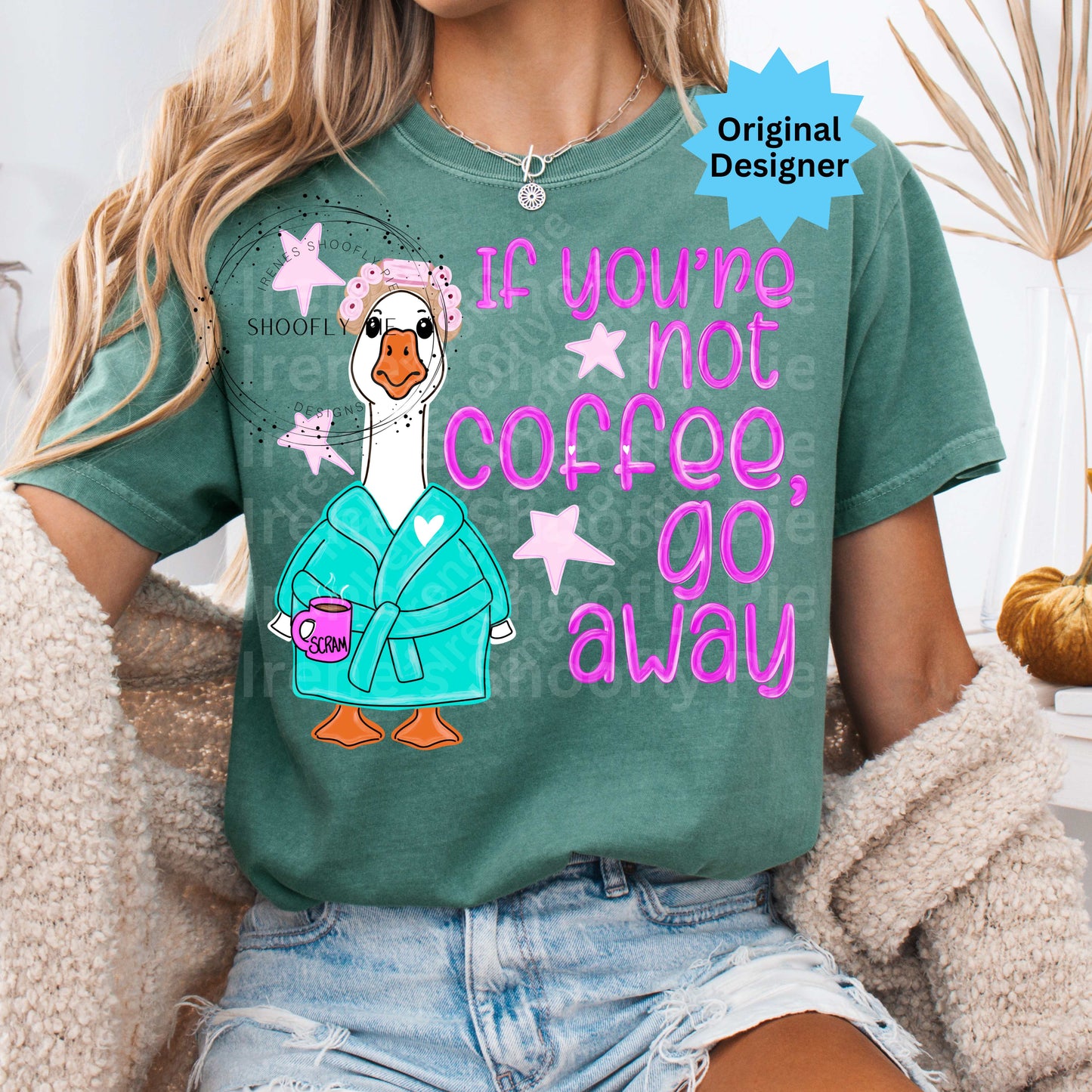 Funny Coffee PNG - If You're Not Coffee Go Away PNG