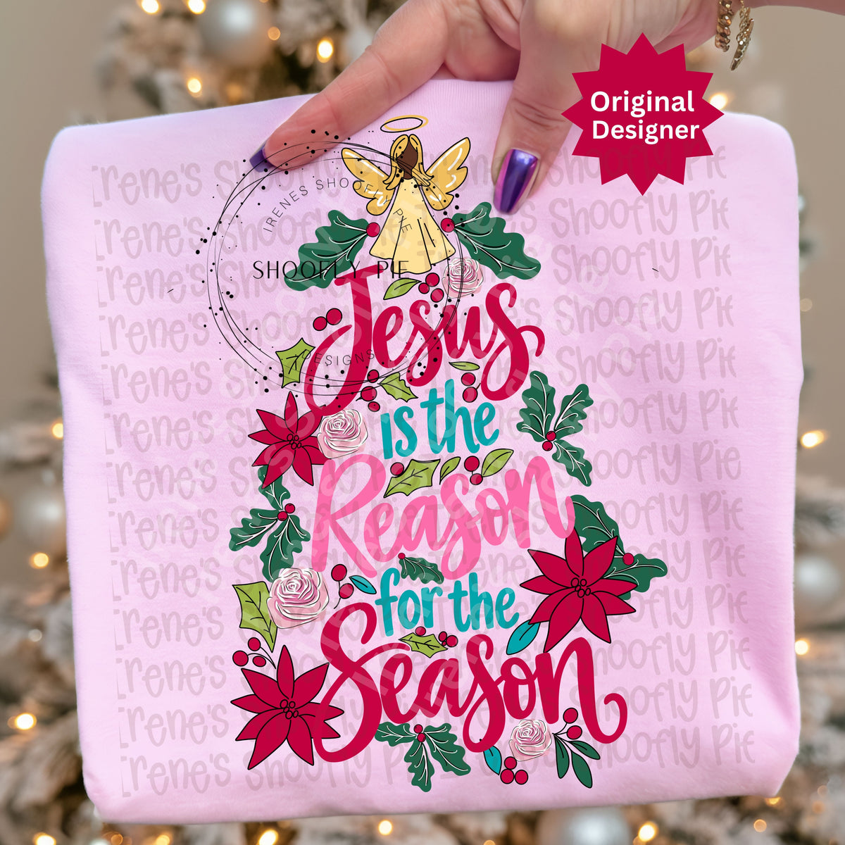 Christmas Christian Jesus is the Reason for The Season Christmas Tree