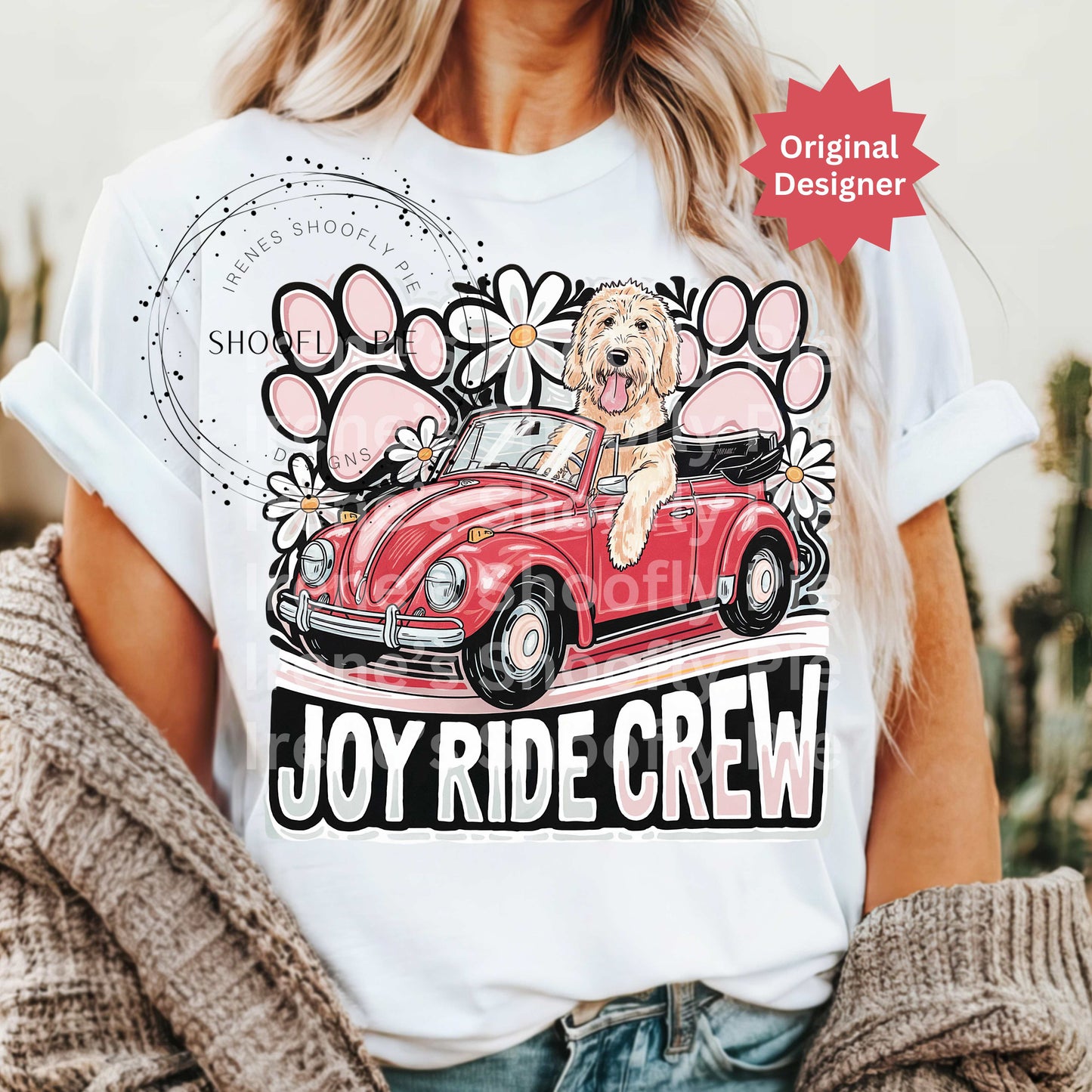 Joy Ride Crew PNG, Dog Lover Tshirt Design Png