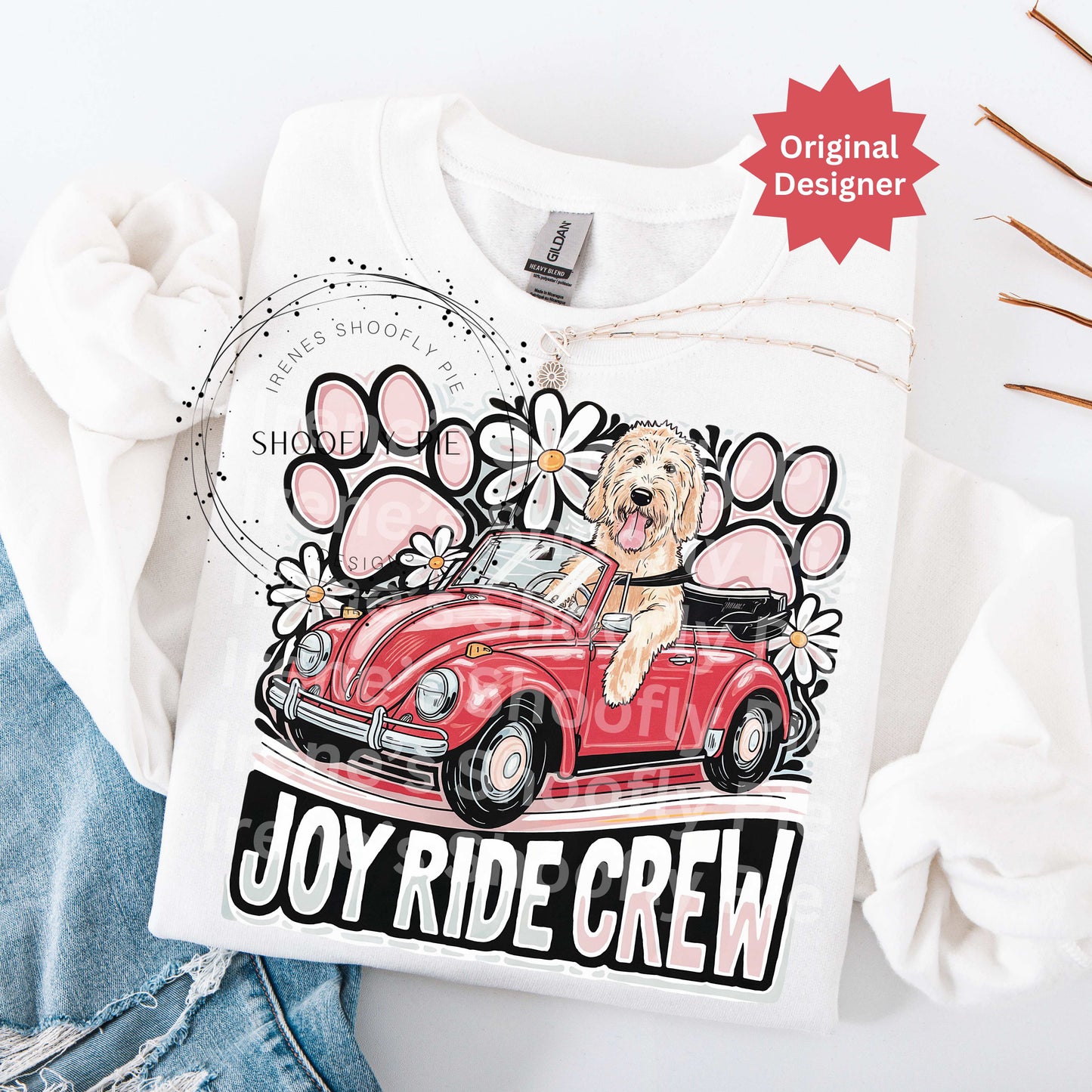 Joy Ride Crew PNG, Dog Lover Tshirt Design Png