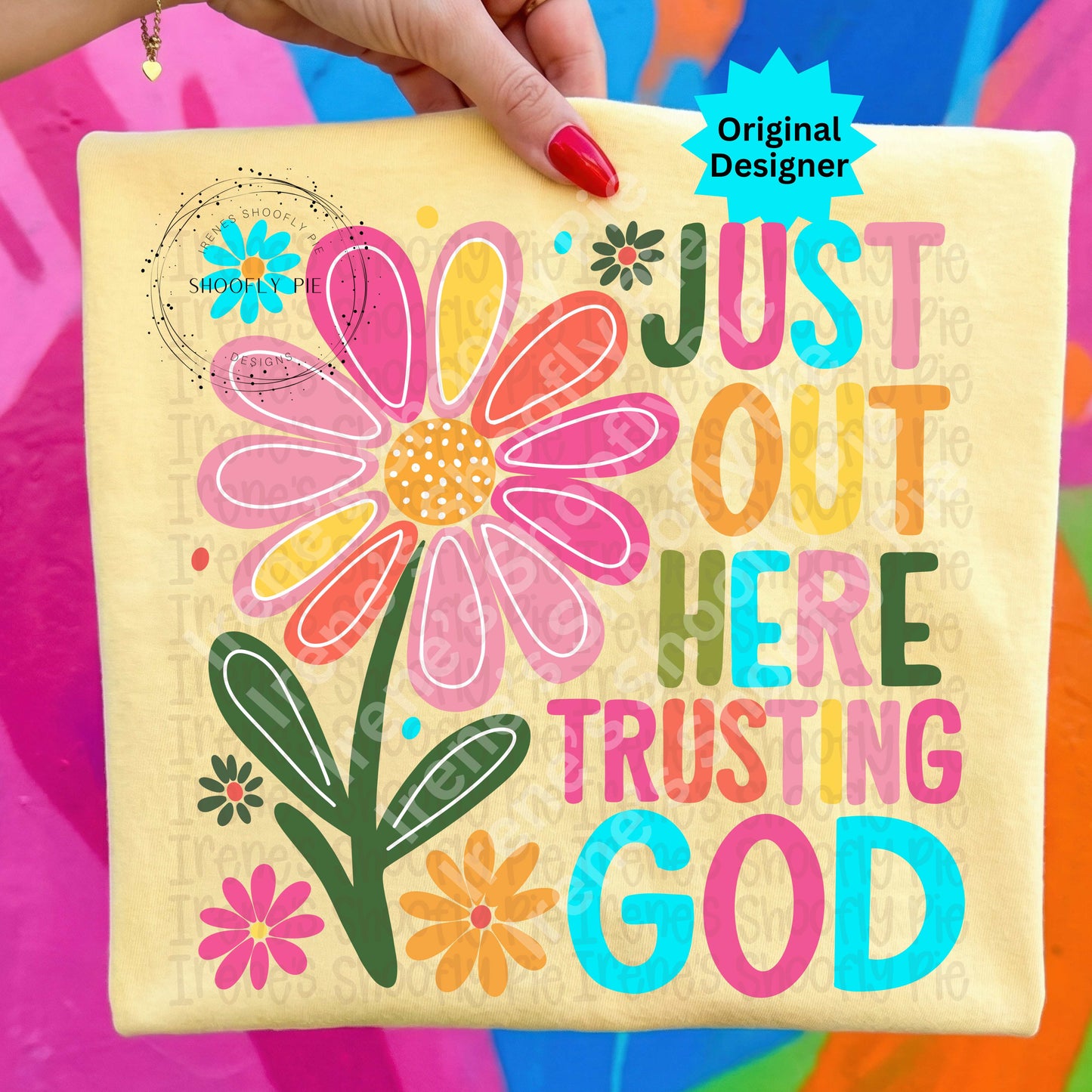 Just Out Here Trusting God PNG