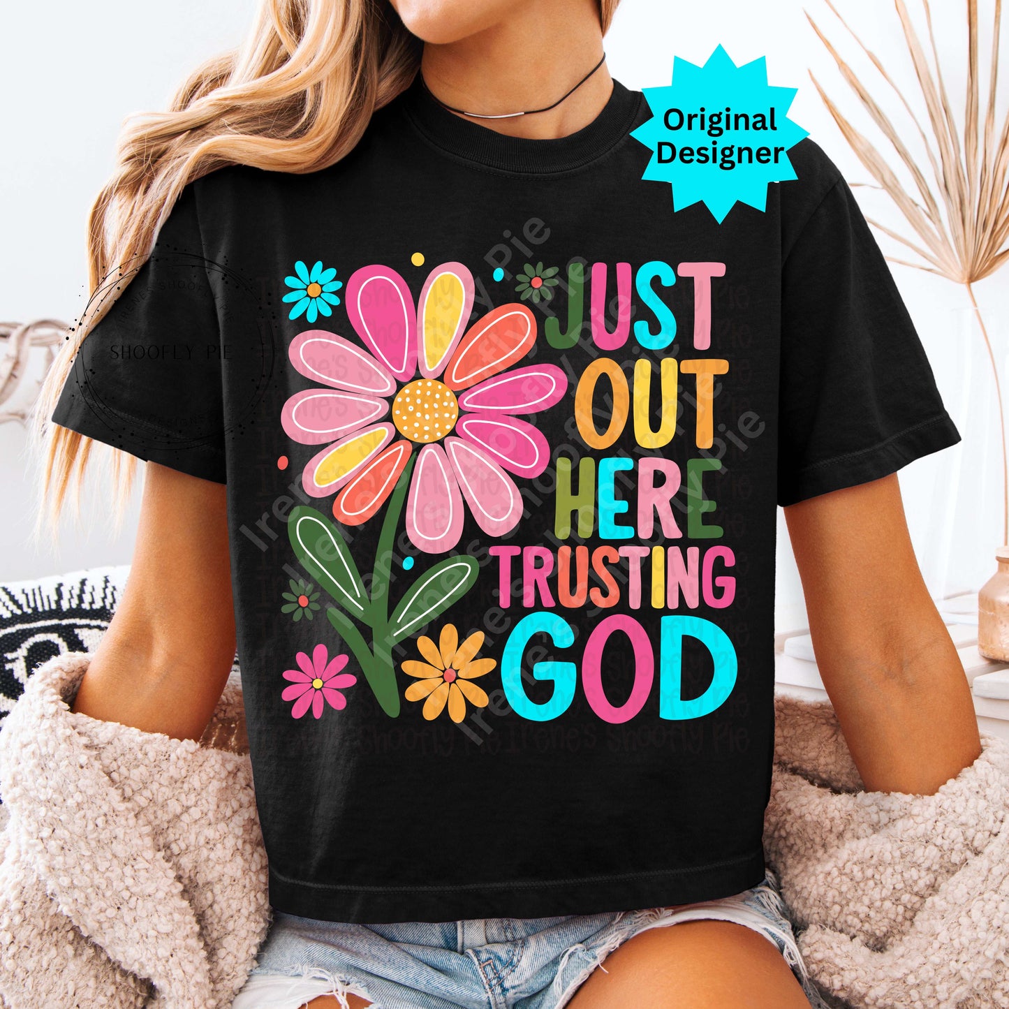 Just Out Here Trusting God PNG