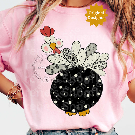 Cute Chicken T-shirt PNG