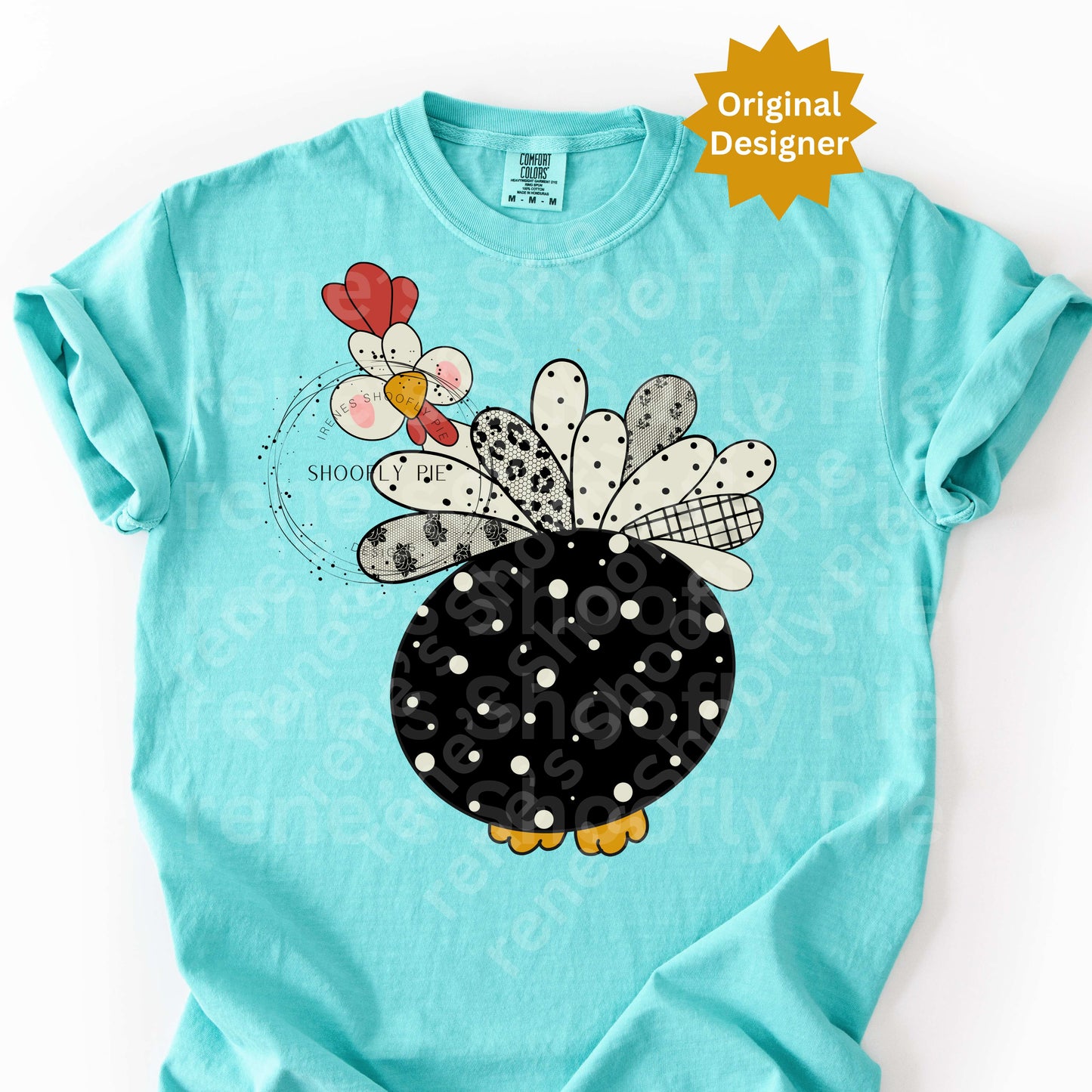 Cute Chicken T-shirt PNG