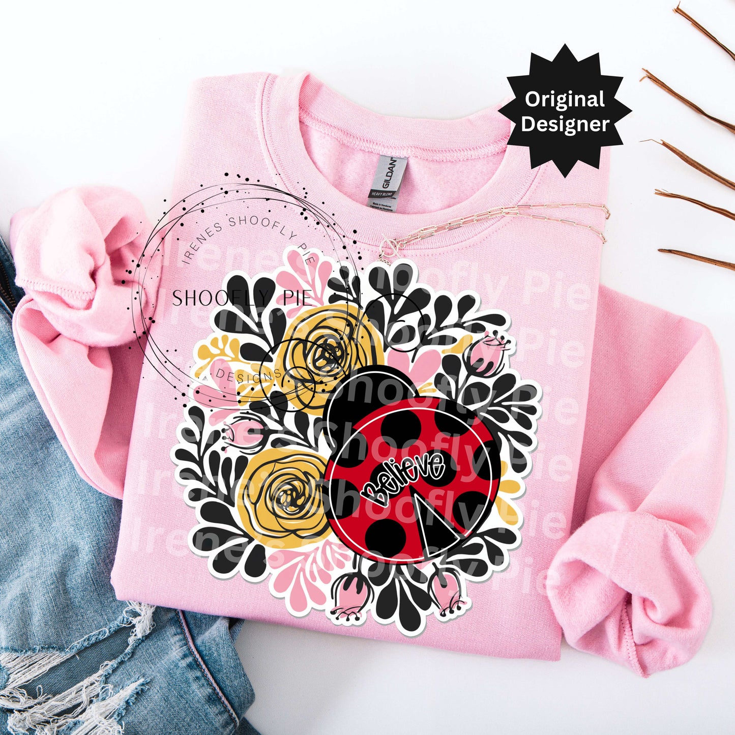 Ladybug Spring T-shirt PNG - Motivational PNG