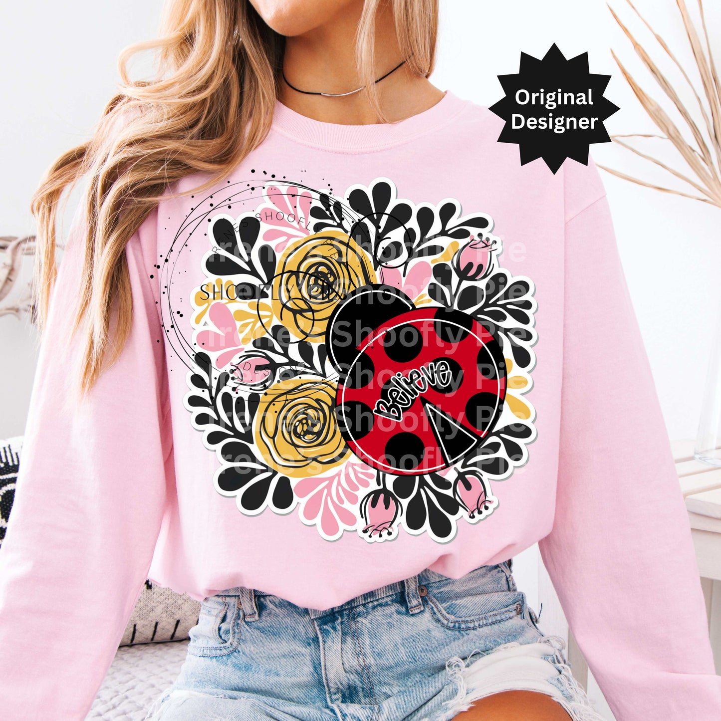 Ladybug Spring T-shirt PNG - Motivational PNG