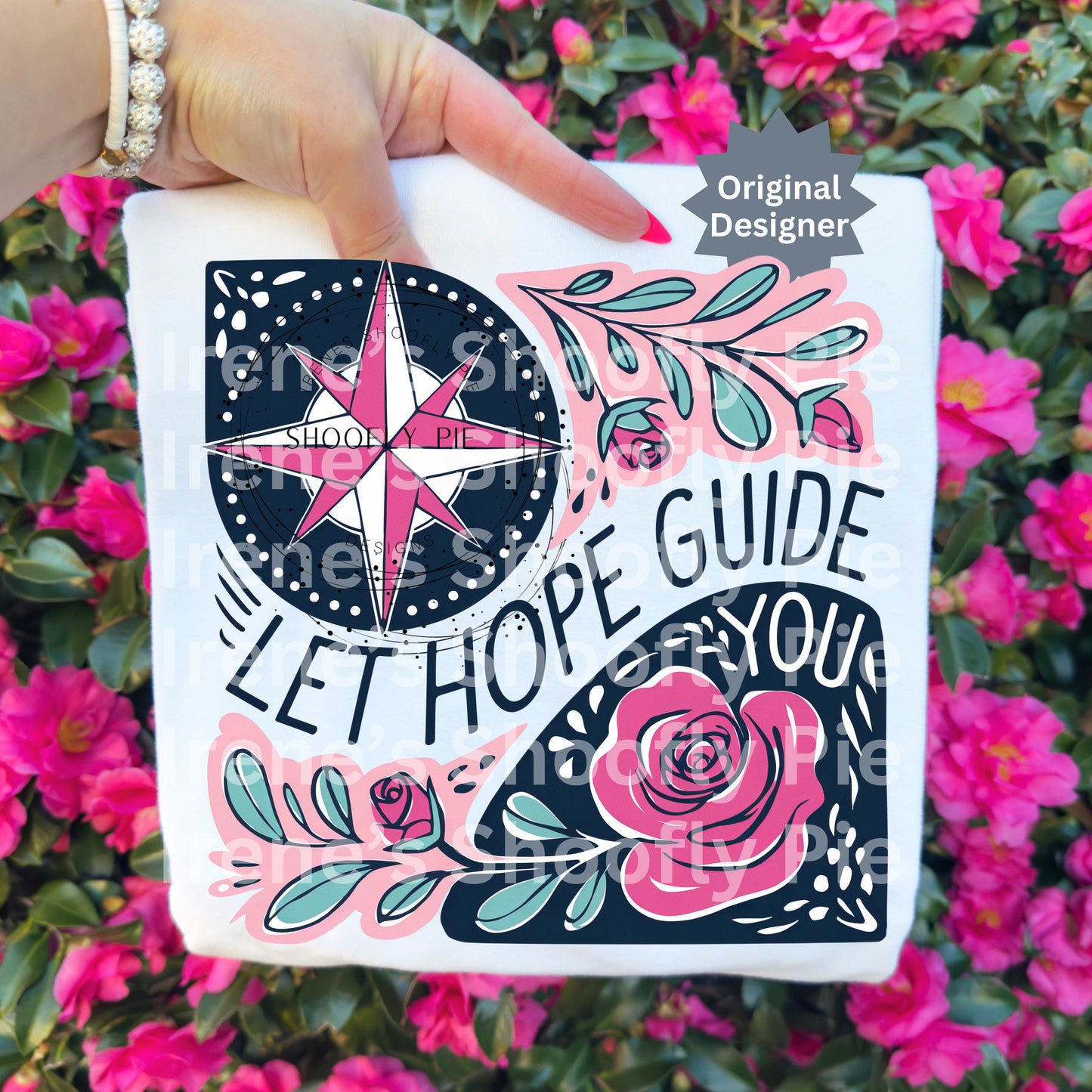 Let Hope Guide You Compass Rose PNG