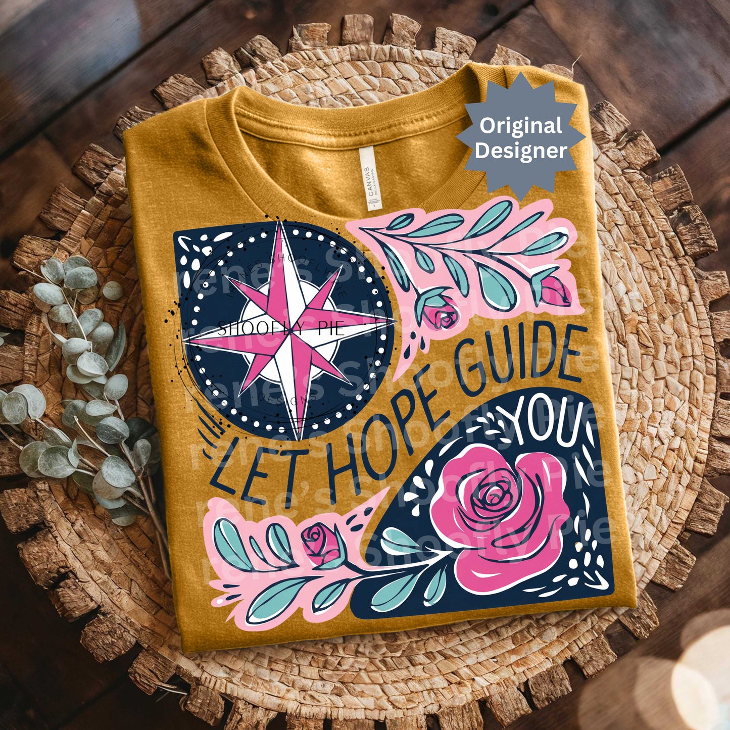 Let Hope Guide You Compass Rose PNG