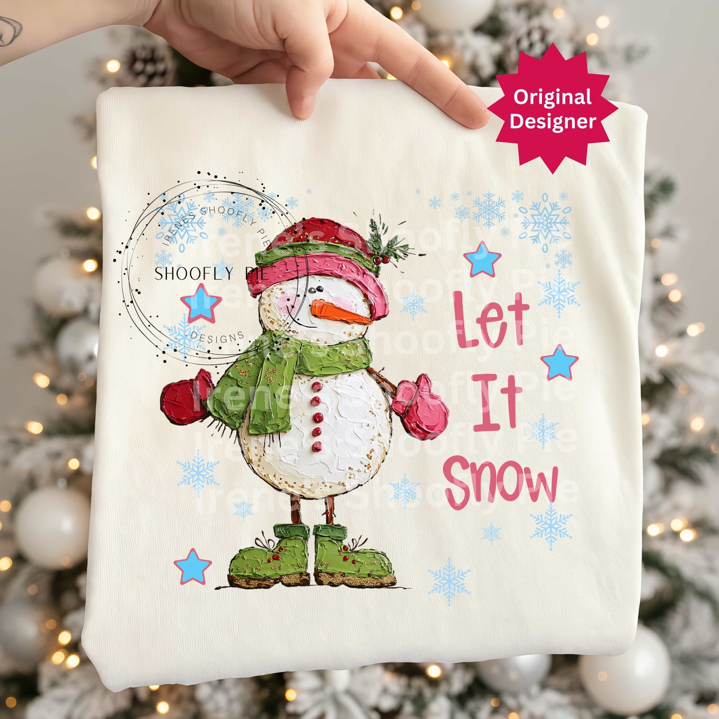 Let It Snow Png, Winter Snowman Png