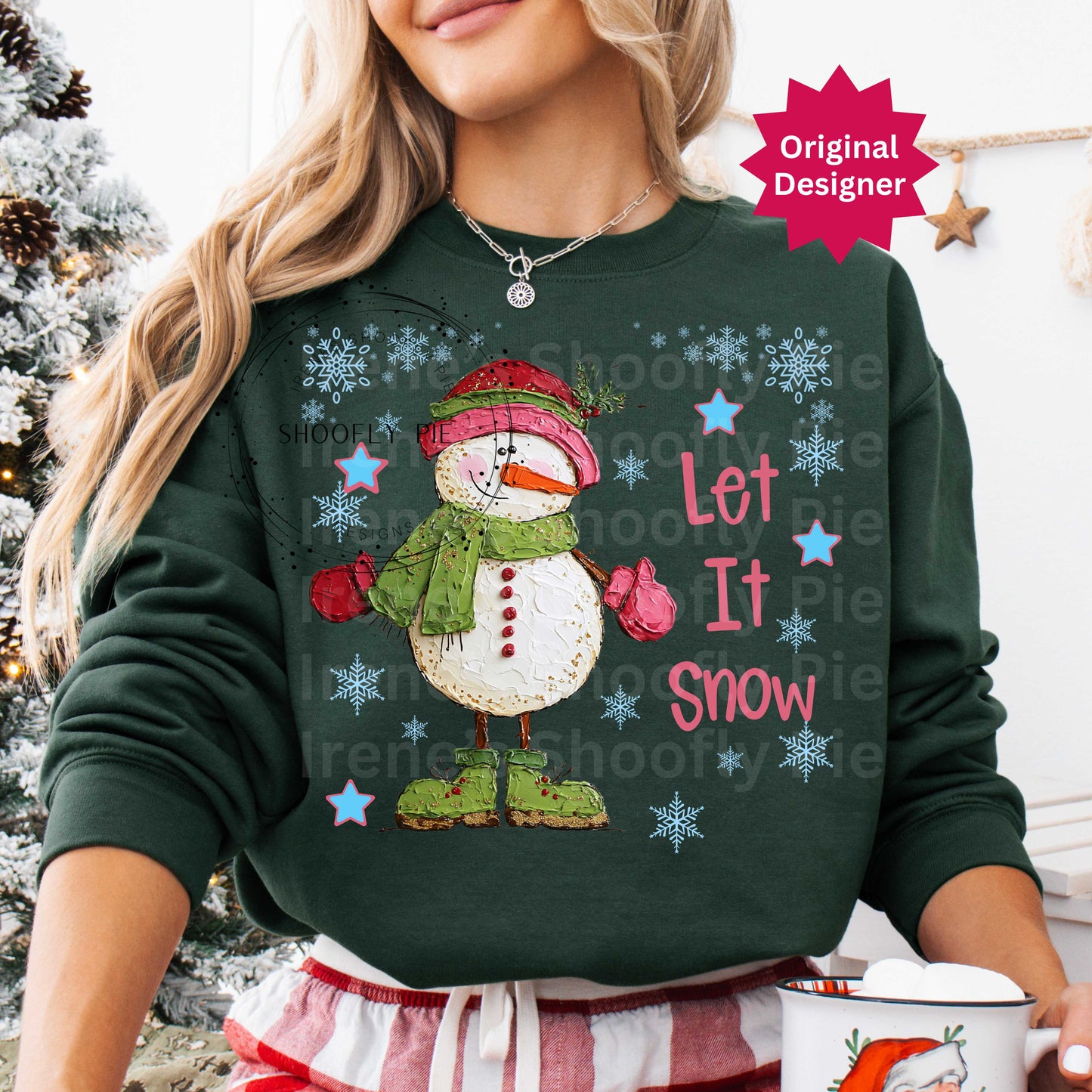 Let It Snow Png, Winter Snowman Png
