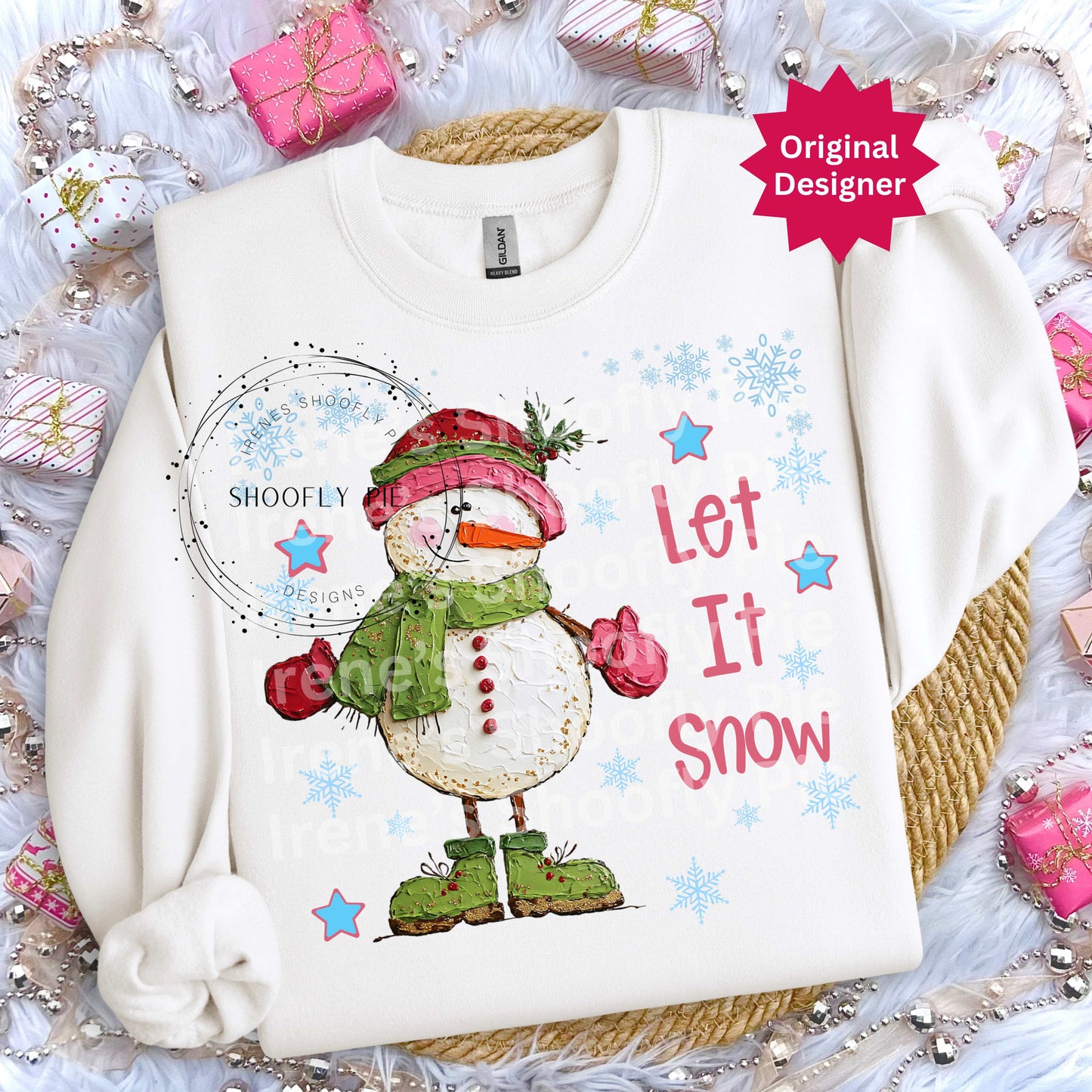 Let It Snow Png, Winter Snowman Png