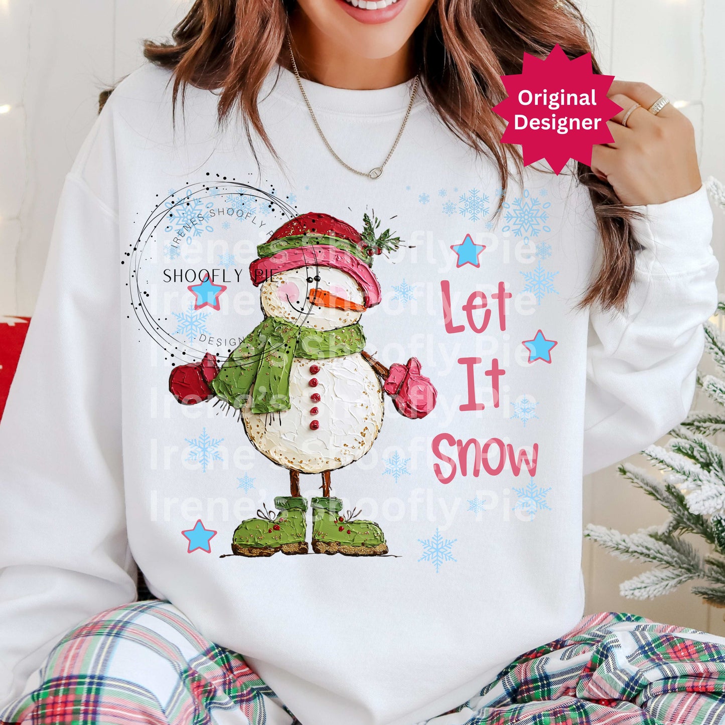 Let It Snow Png, Winter Snowman Png
