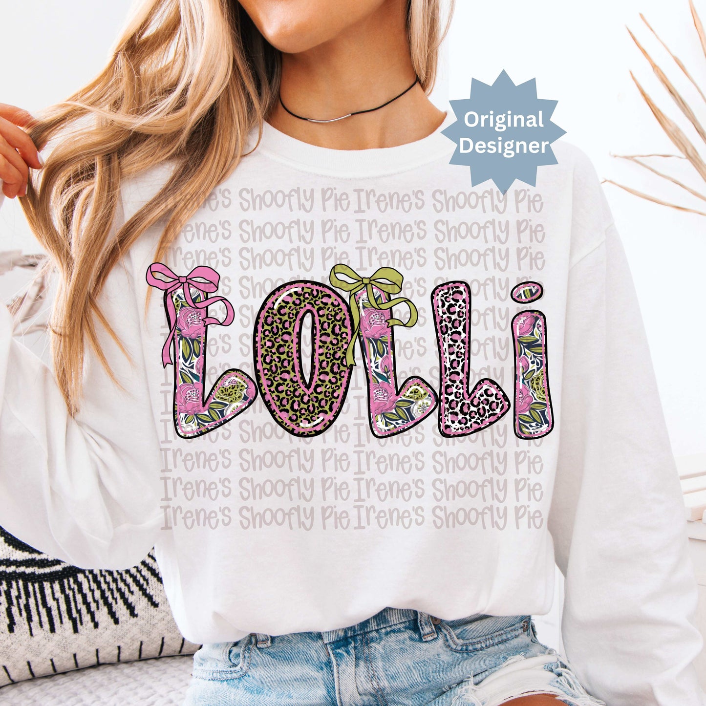 Floral Grandma Lolli PNG