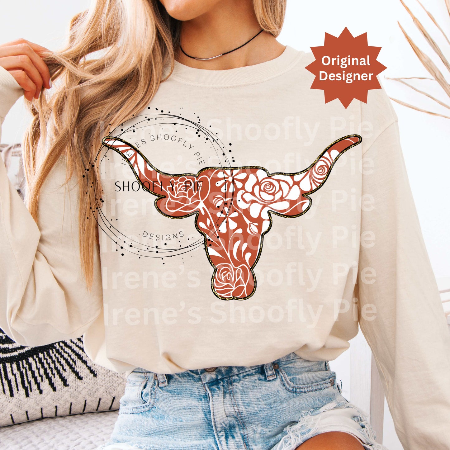 Longhorn Bull Png, Floral Sports Png, Team Mascot Png