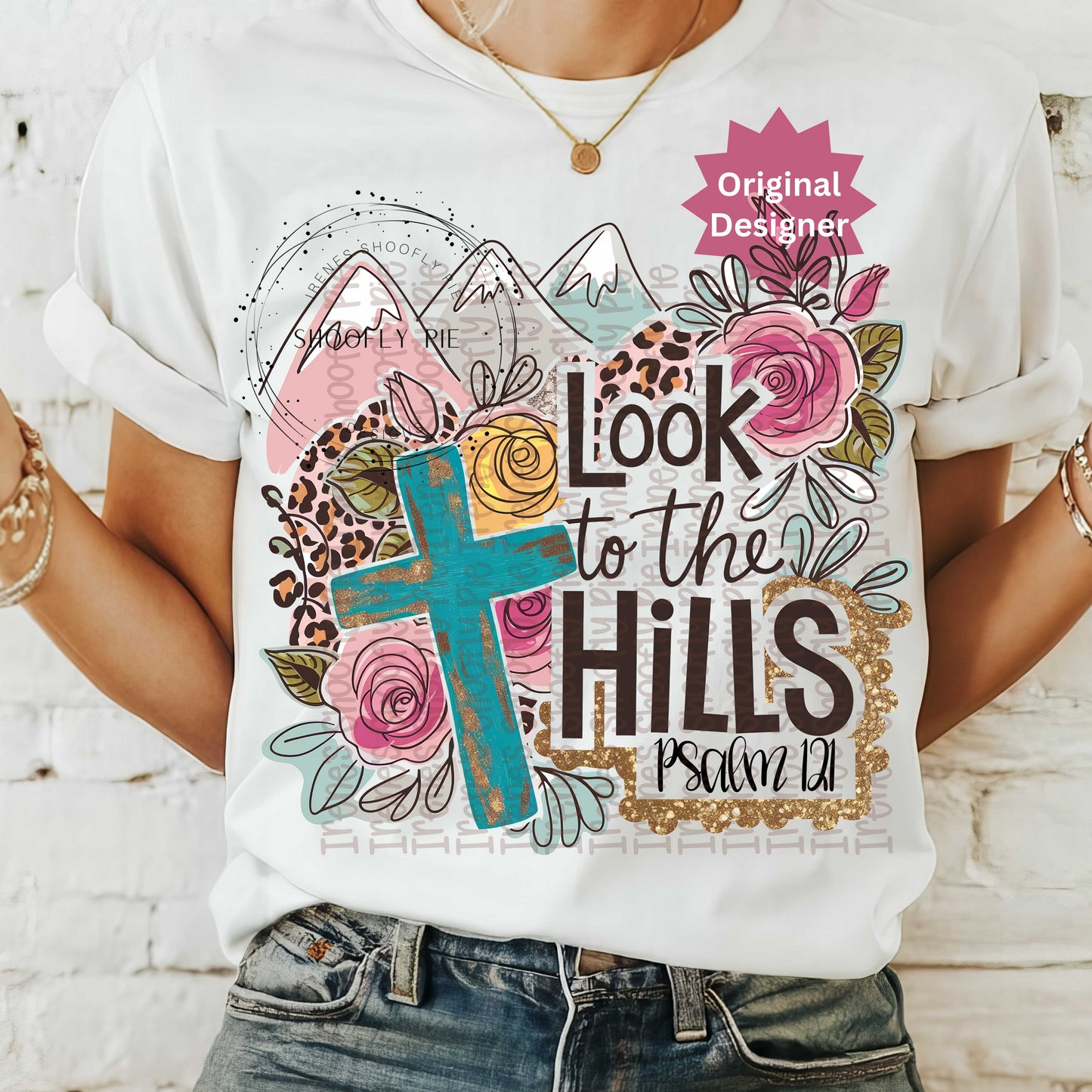Look to The Hills Christian Bible Verse PNG