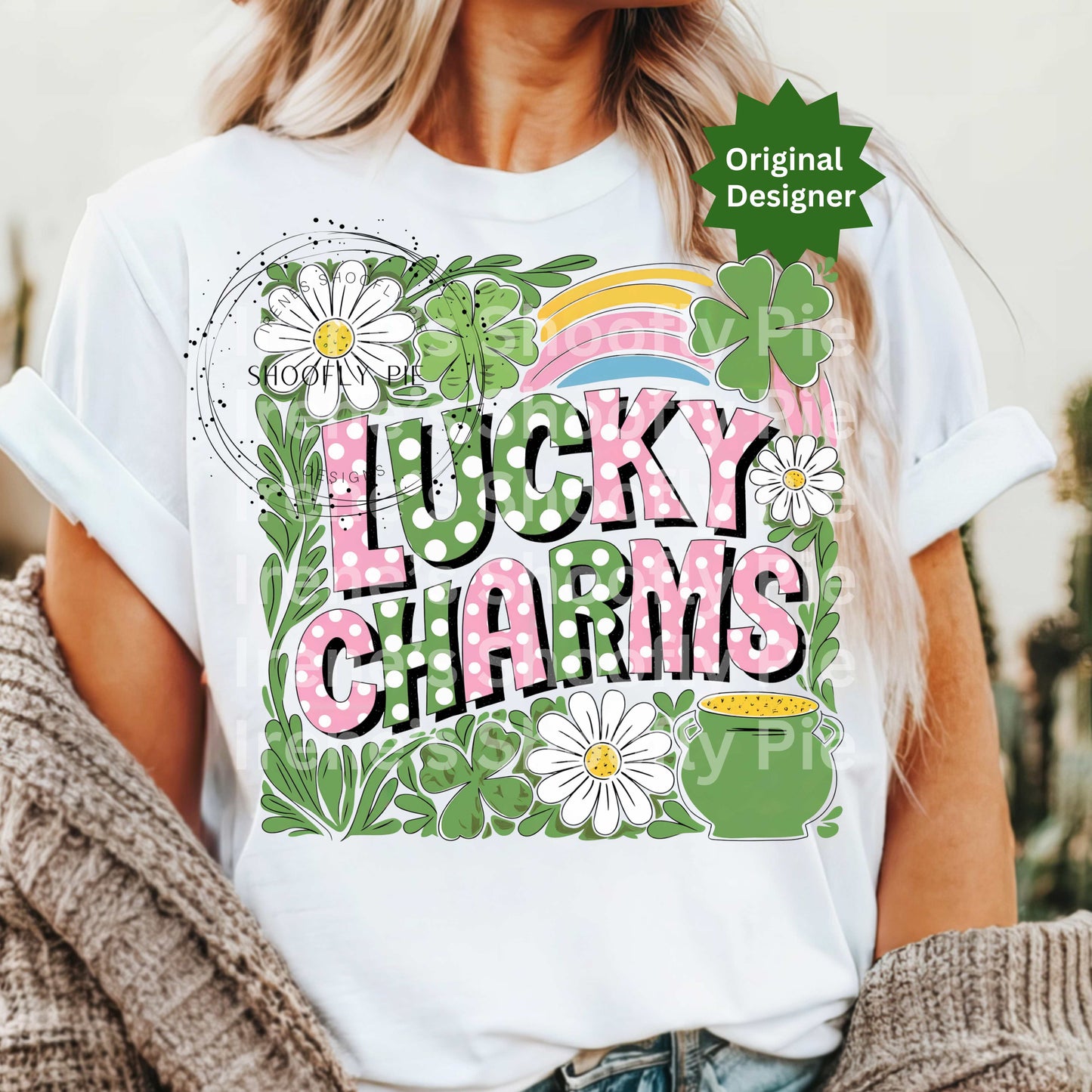 St. Patrick's Day Lucky Charms Design PNG