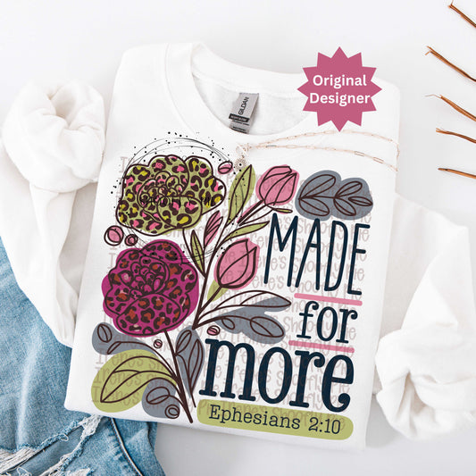 Made For More Christian Bible Verse PNG