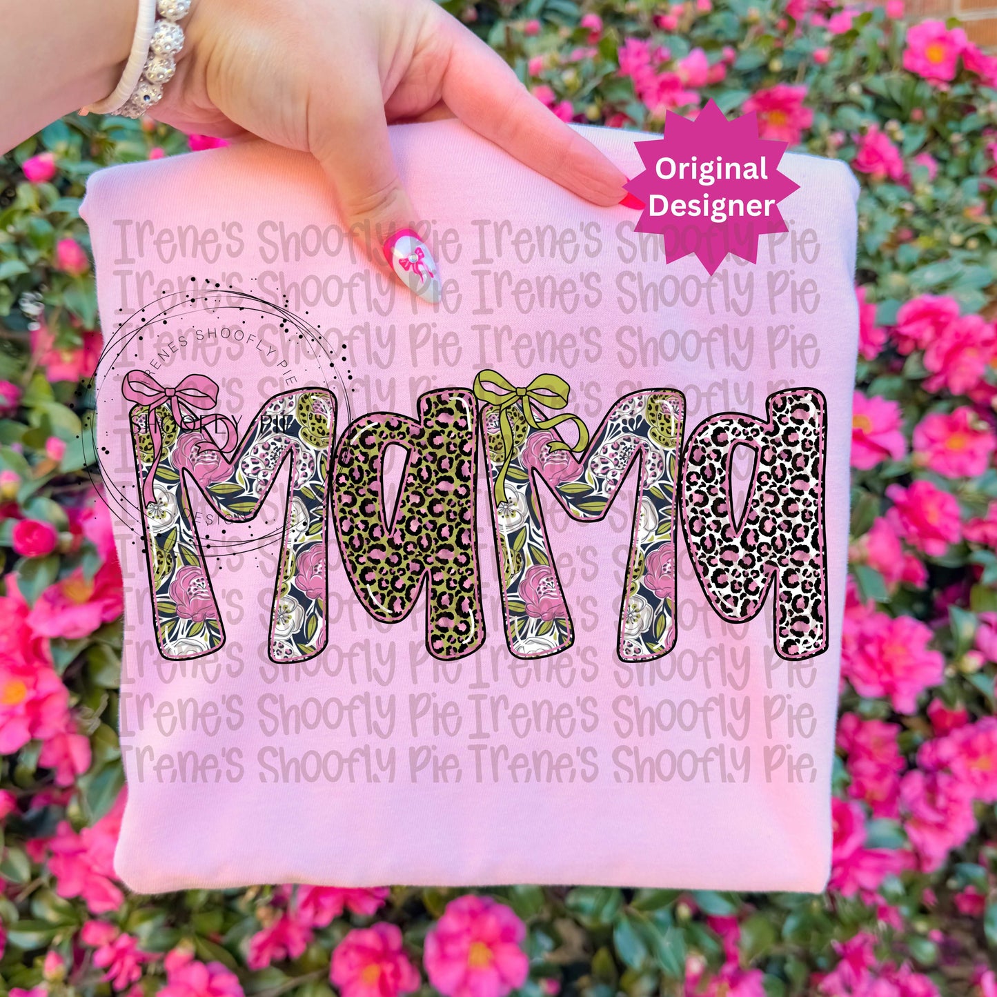 Coquette Floral Mama PNG