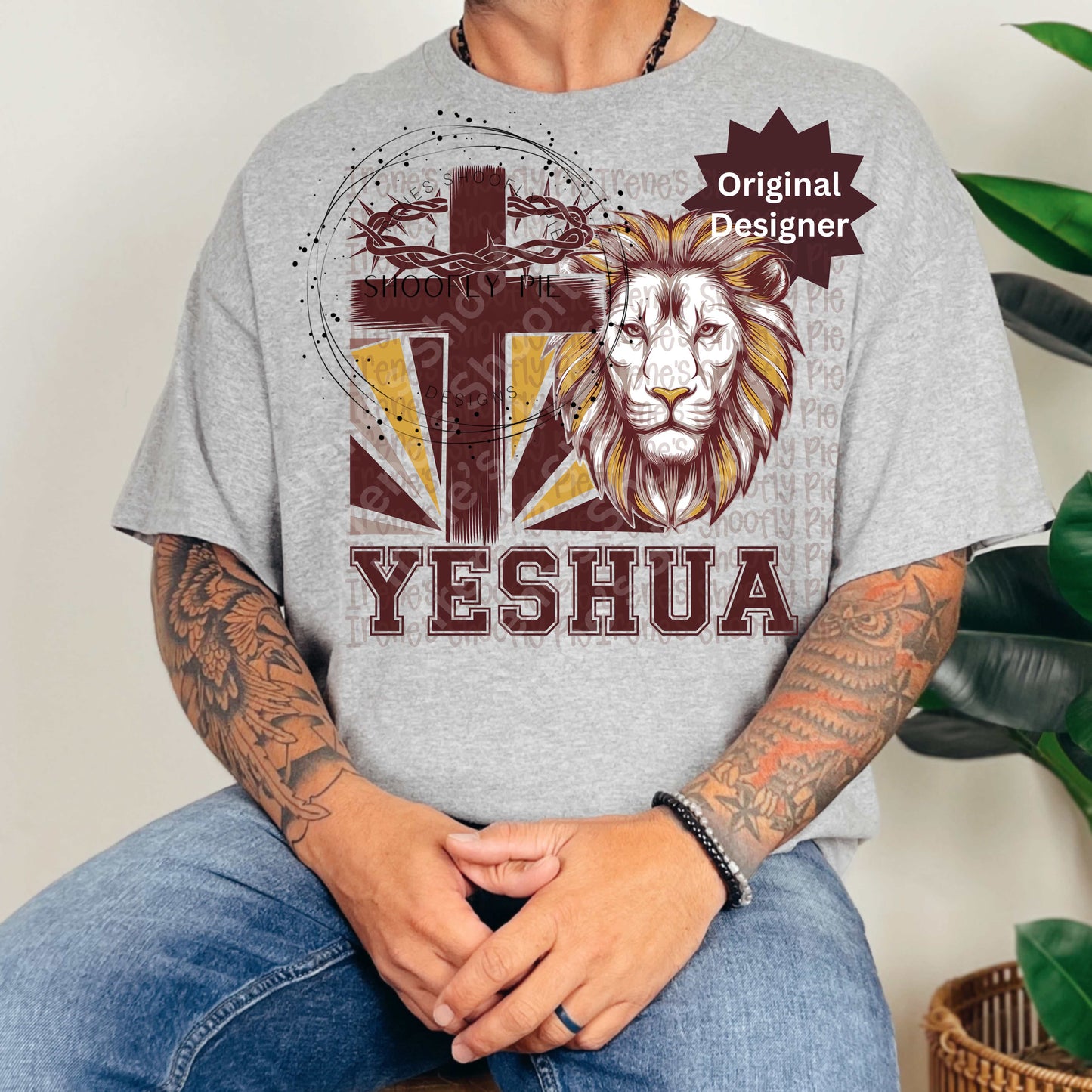 Men's Christian Yeshua Lion PNG