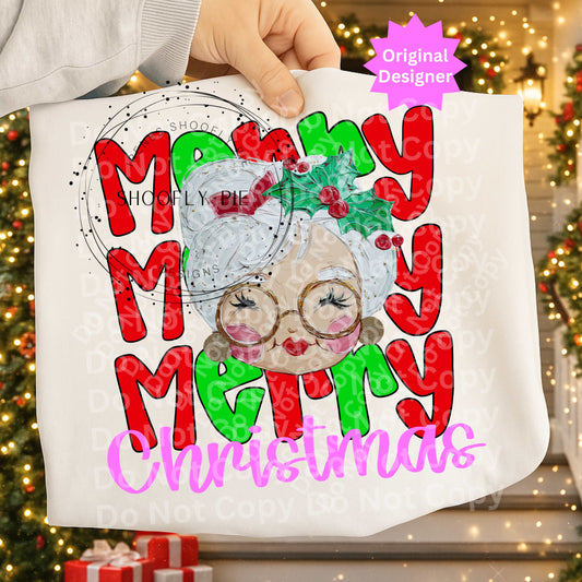 Preppy Mrs. Claus PNG - Merry Christmas Mrs. Claus PNG