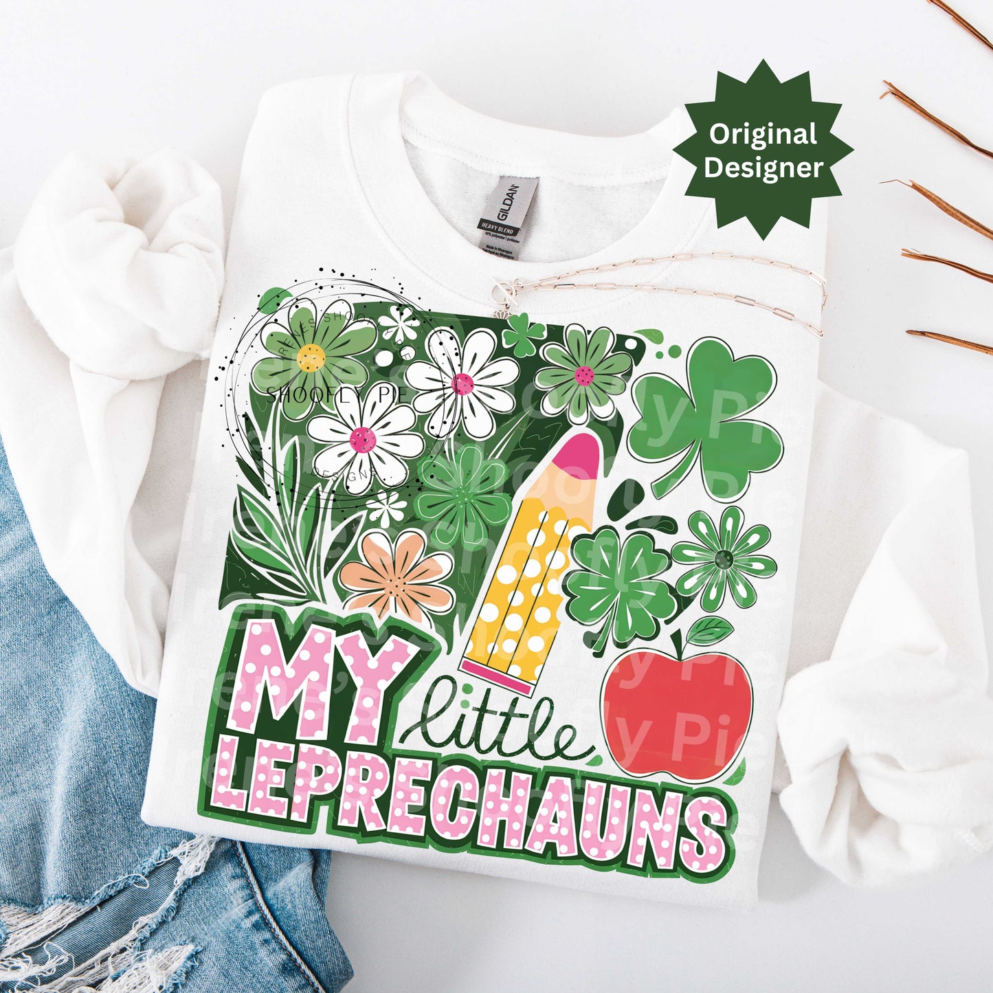 My Little Leprechauns St Patrick's Day PNG - St. Patrick's Day Teacher T-Shirt Design PNG