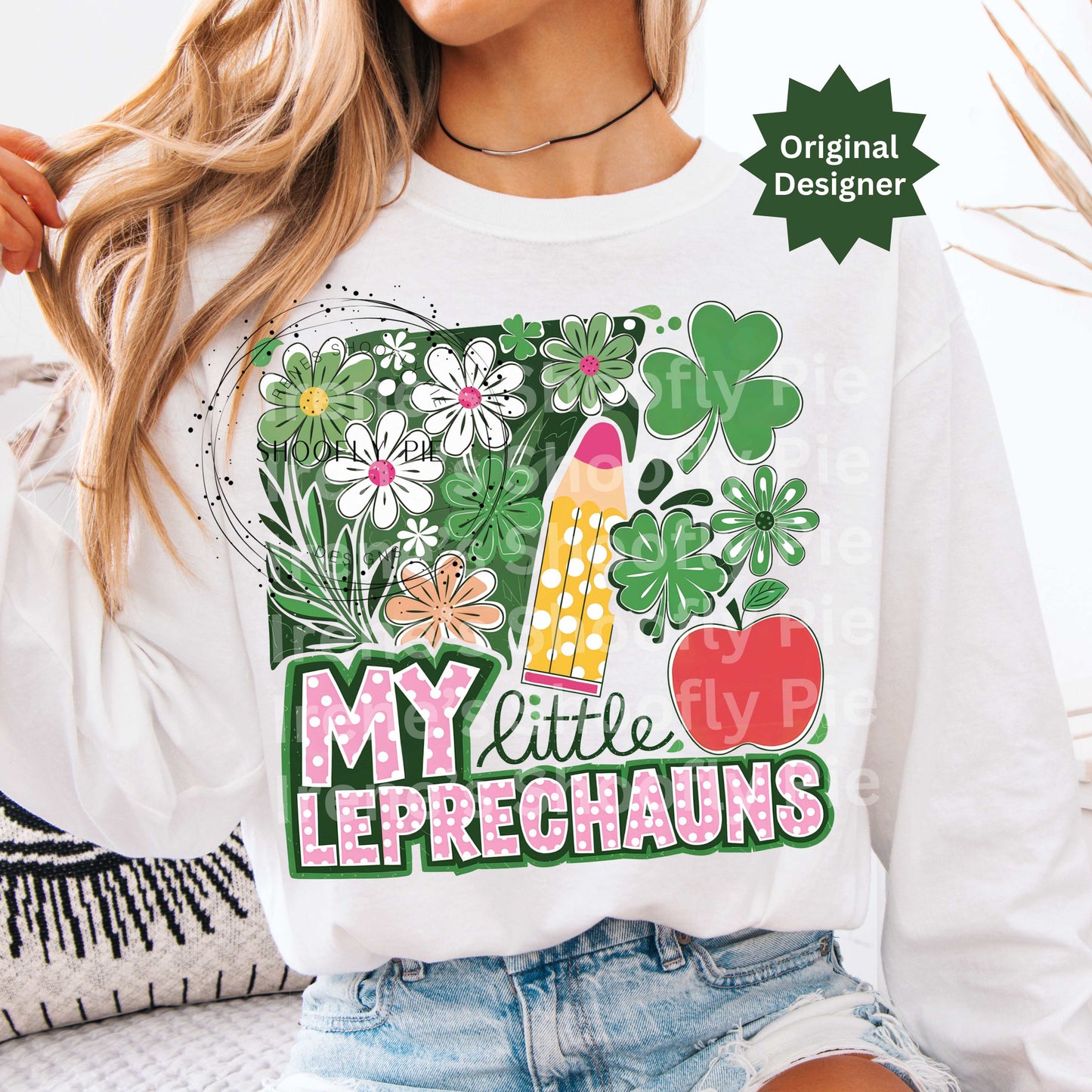 My Little Leprechauns St Patrick's Day PNG - St. Patrick's Day Teacher T-Shirt Design PNG