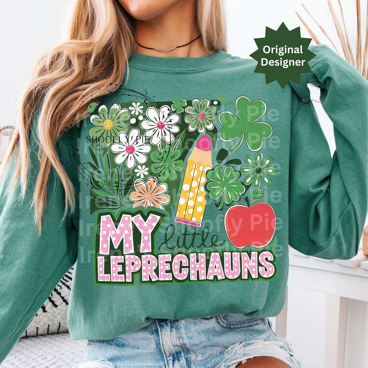 My Little Leprechauns St Patrick's Day PNG - St. Patrick's Day Teacher T-Shirt Design PNG