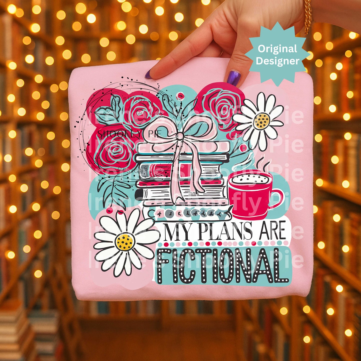 My Plans Are Fictional Png, Book Lover Png