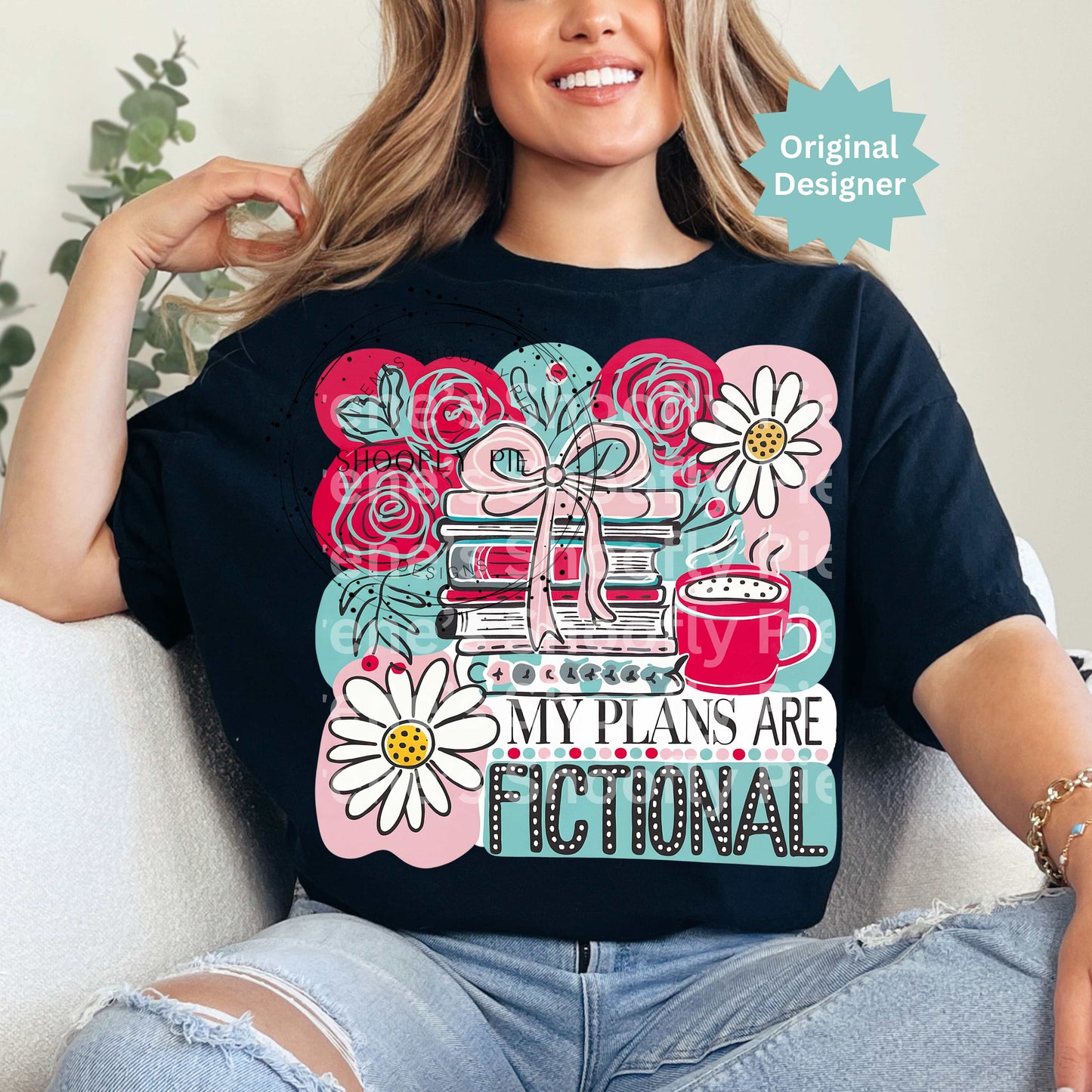 My Plans Are Fictional Png, Book Lover Png