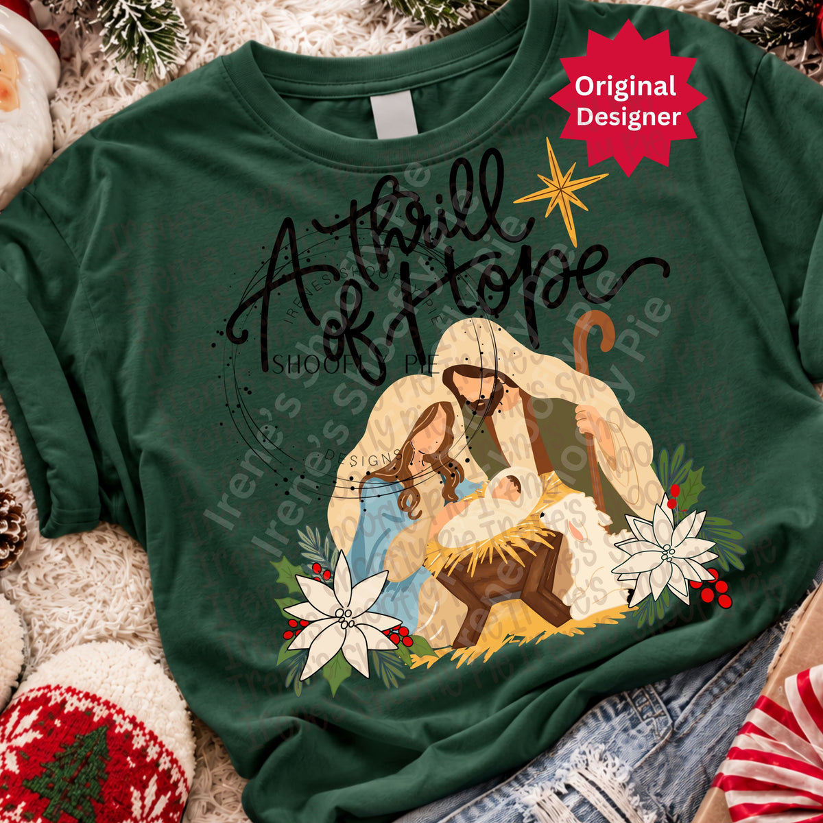 Christian Christmas Nativity A Thrill of Hope PNG