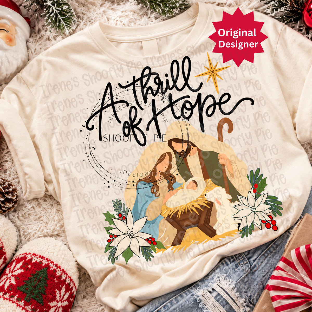Christian Christmas Nativity A Thrill of Hope PNG