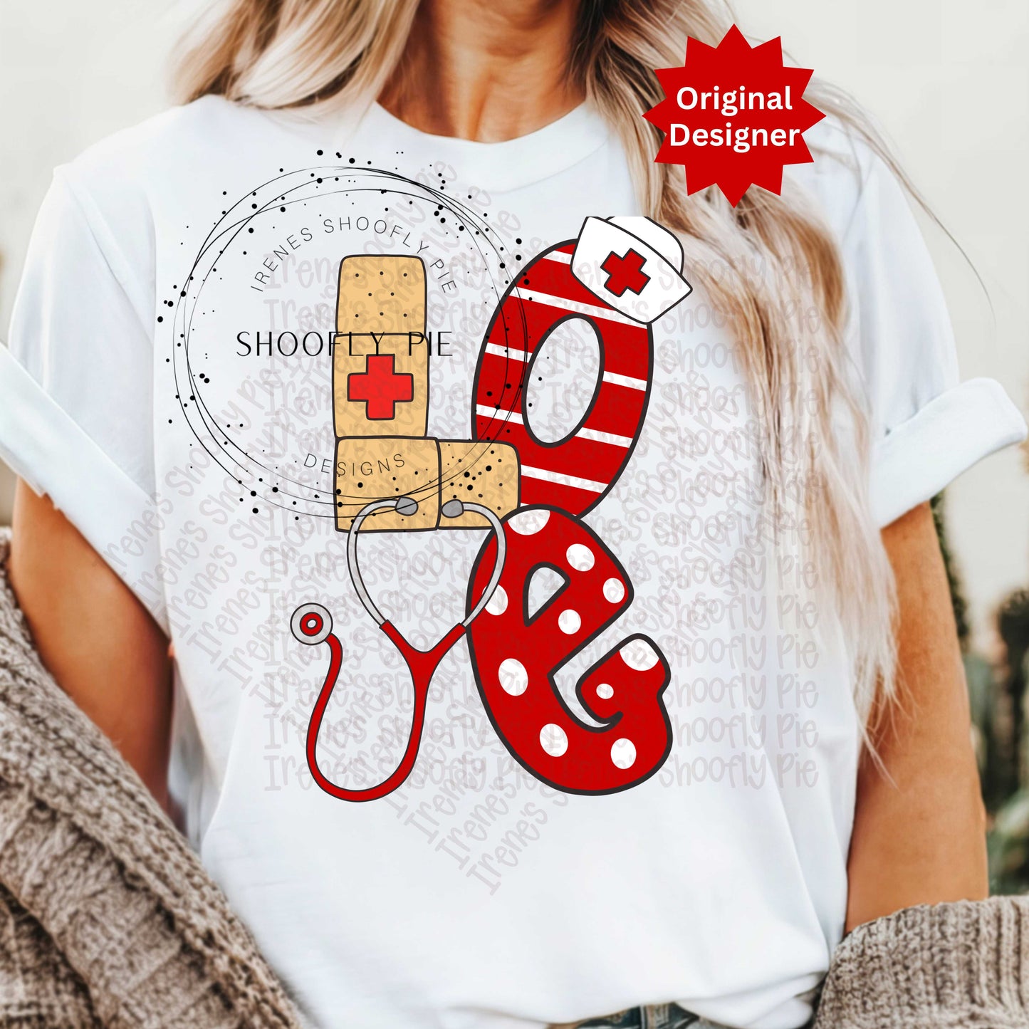Preppy Nurse Love PNG