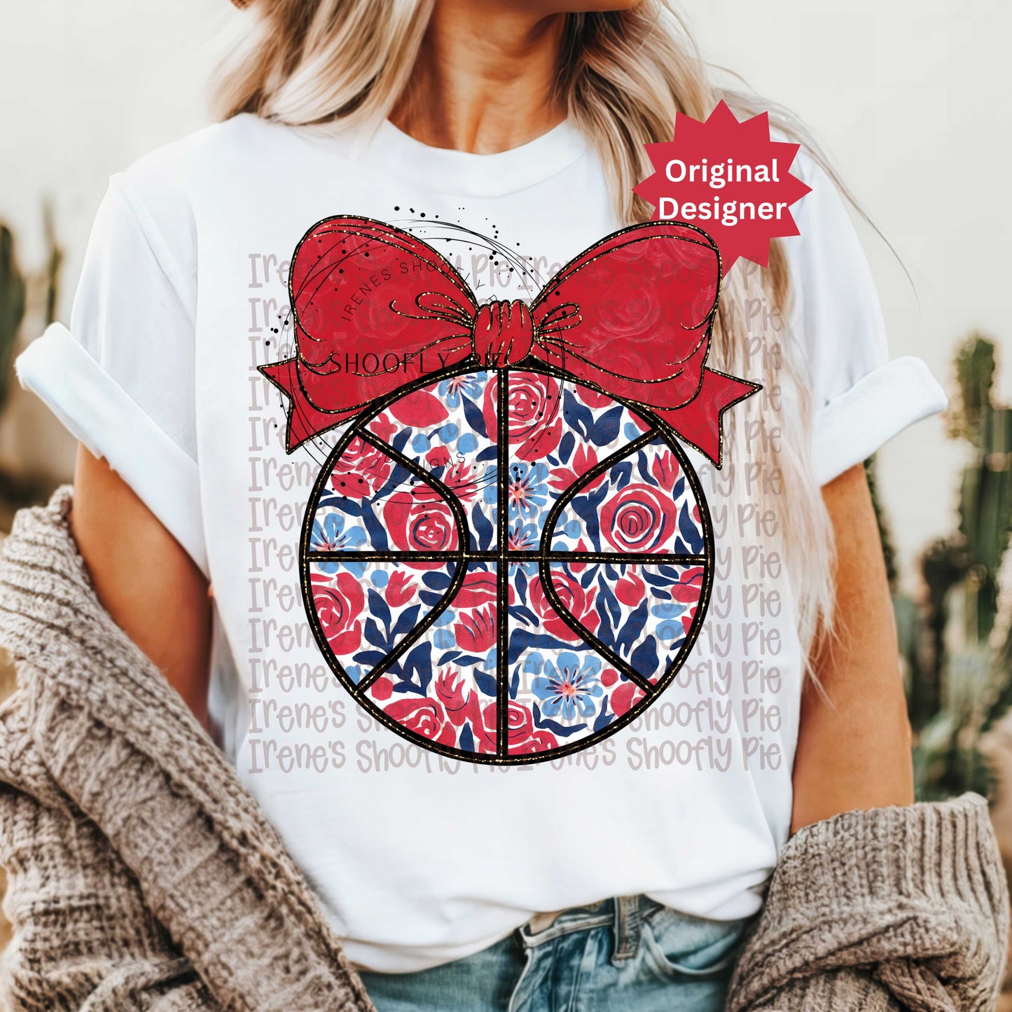 Basketball Red and Blue PNG - Game Day Basketball PNG