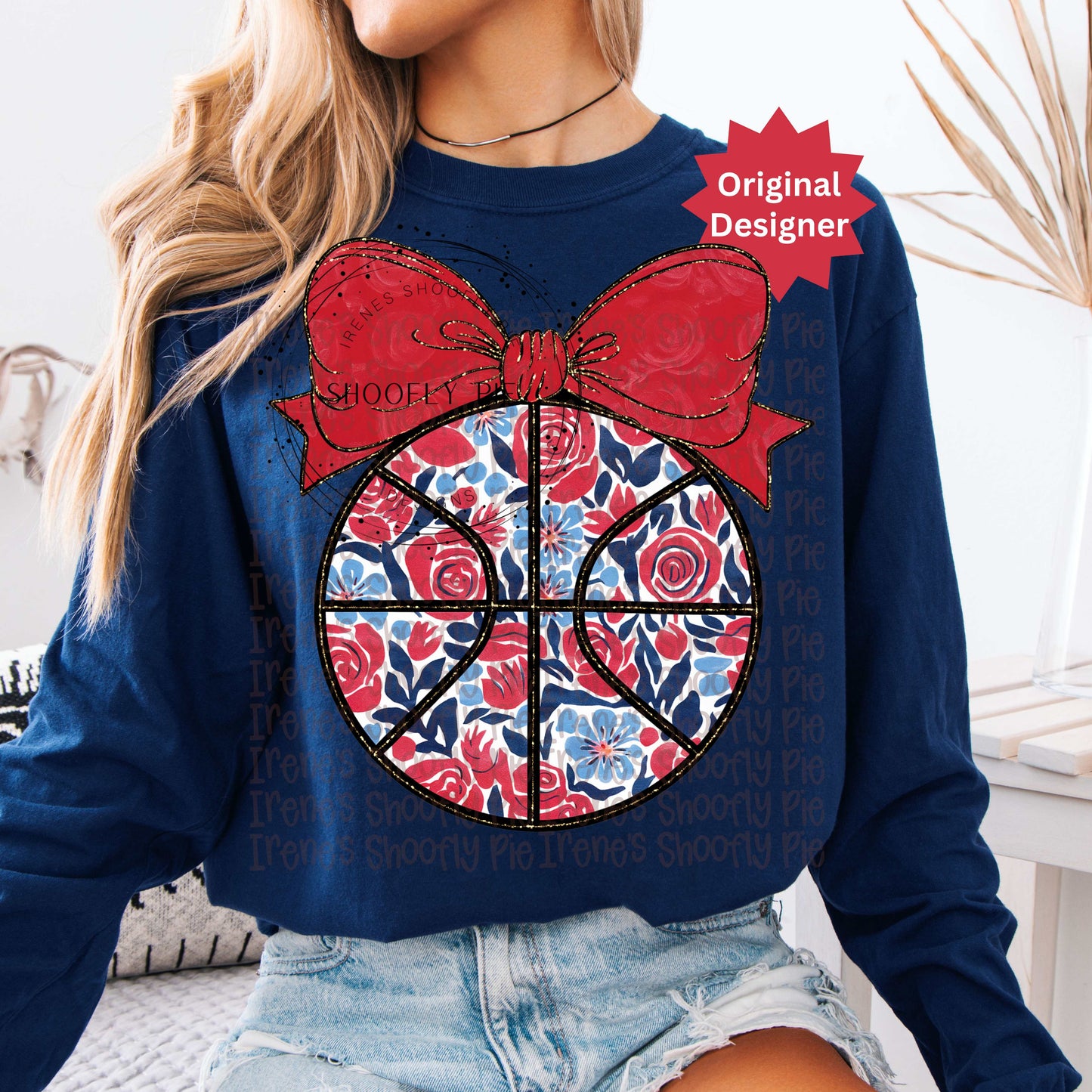 Basketball Red and Blue PNG - Game Day Basketball PNG