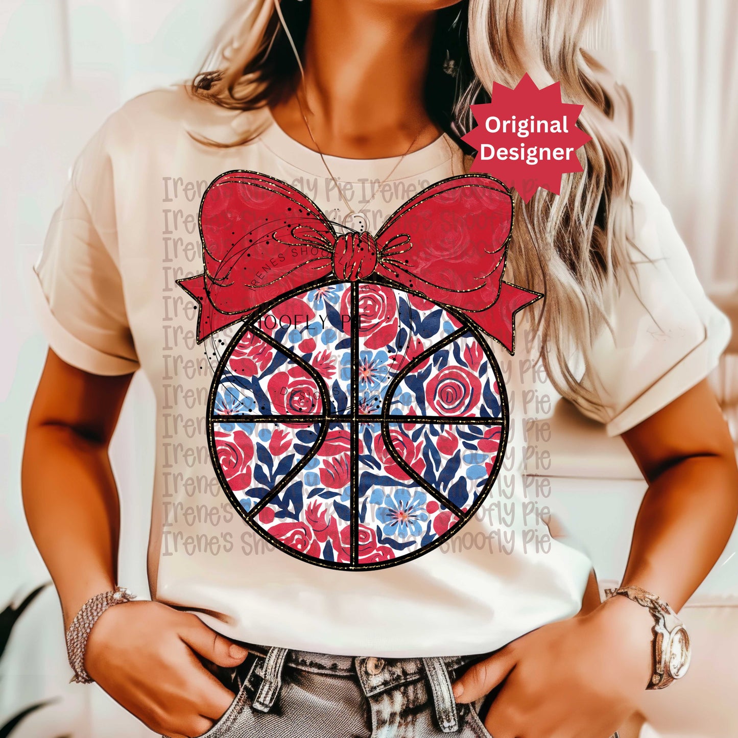 Basketball Red and Blue PNG - Game Day Basketball PNG