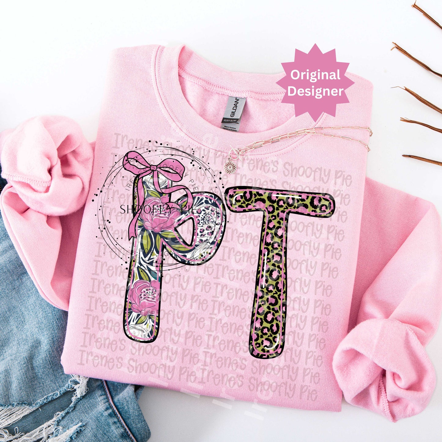 Retro Floral Physical Therapist PNG