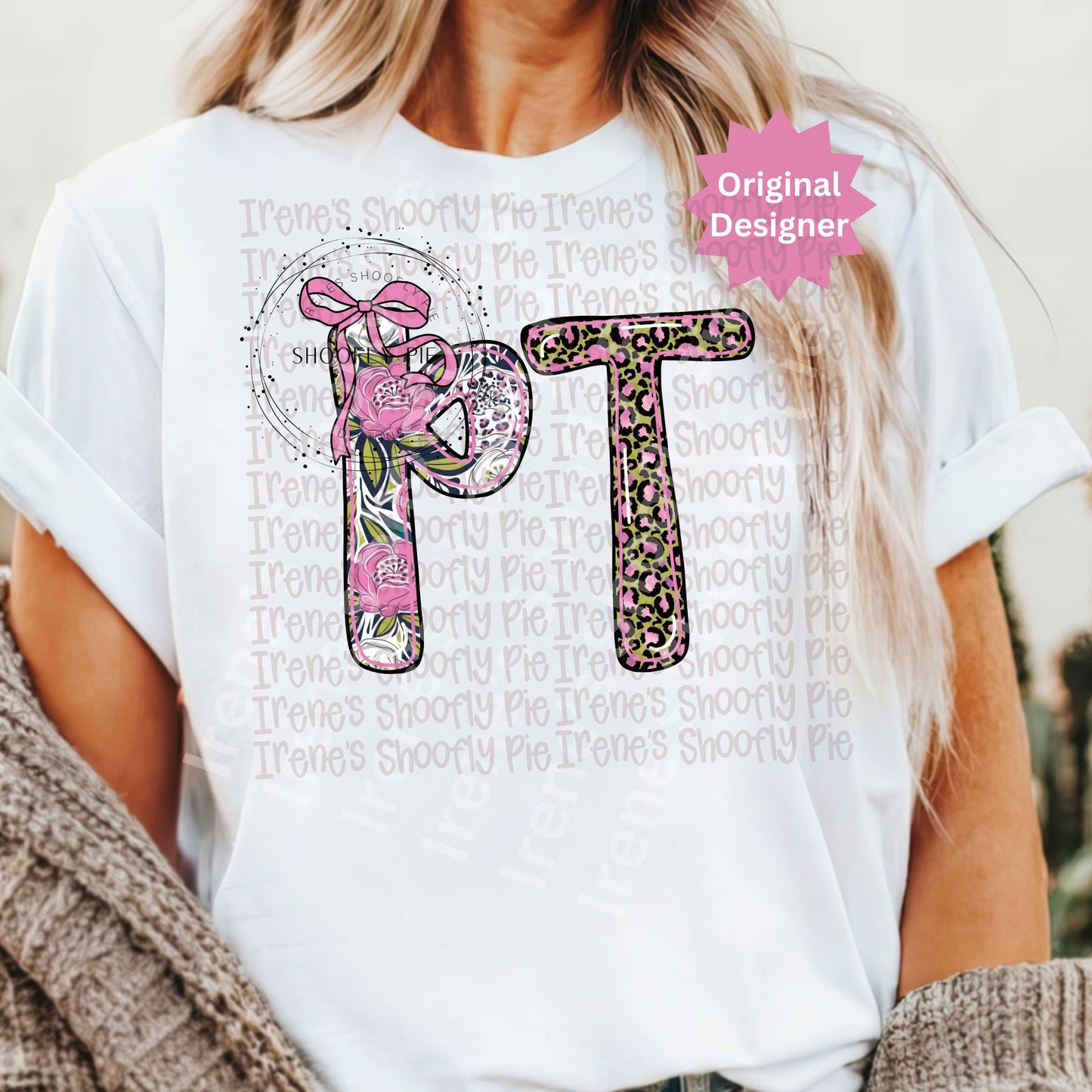 Retro Floral Physical Therapist PNG