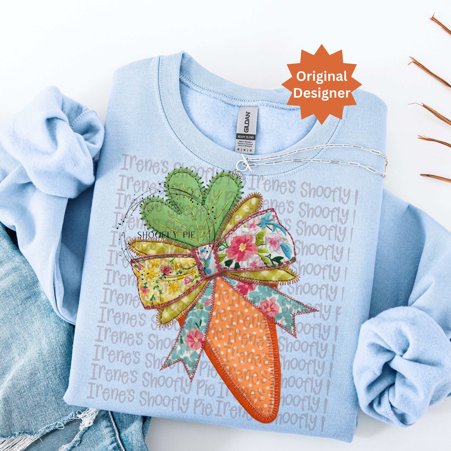 Patchwork Coquette Carrot PNG