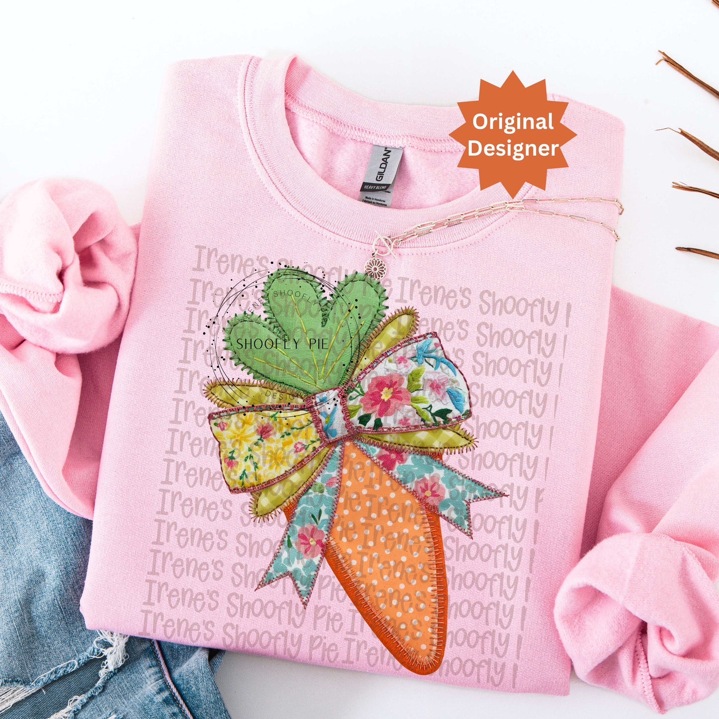 Patchwork Coquette Carrot PNG