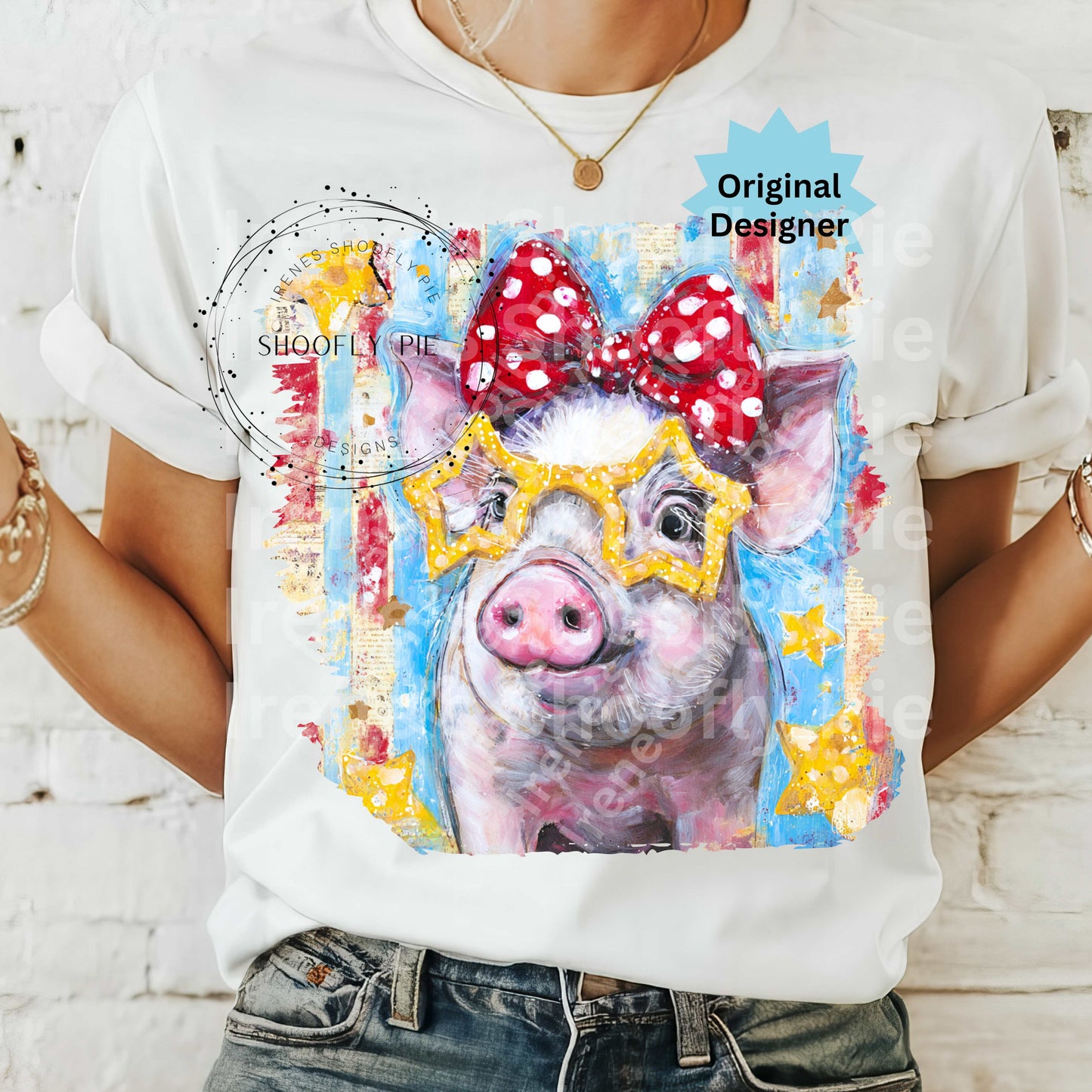 Patriotic Pig PNG