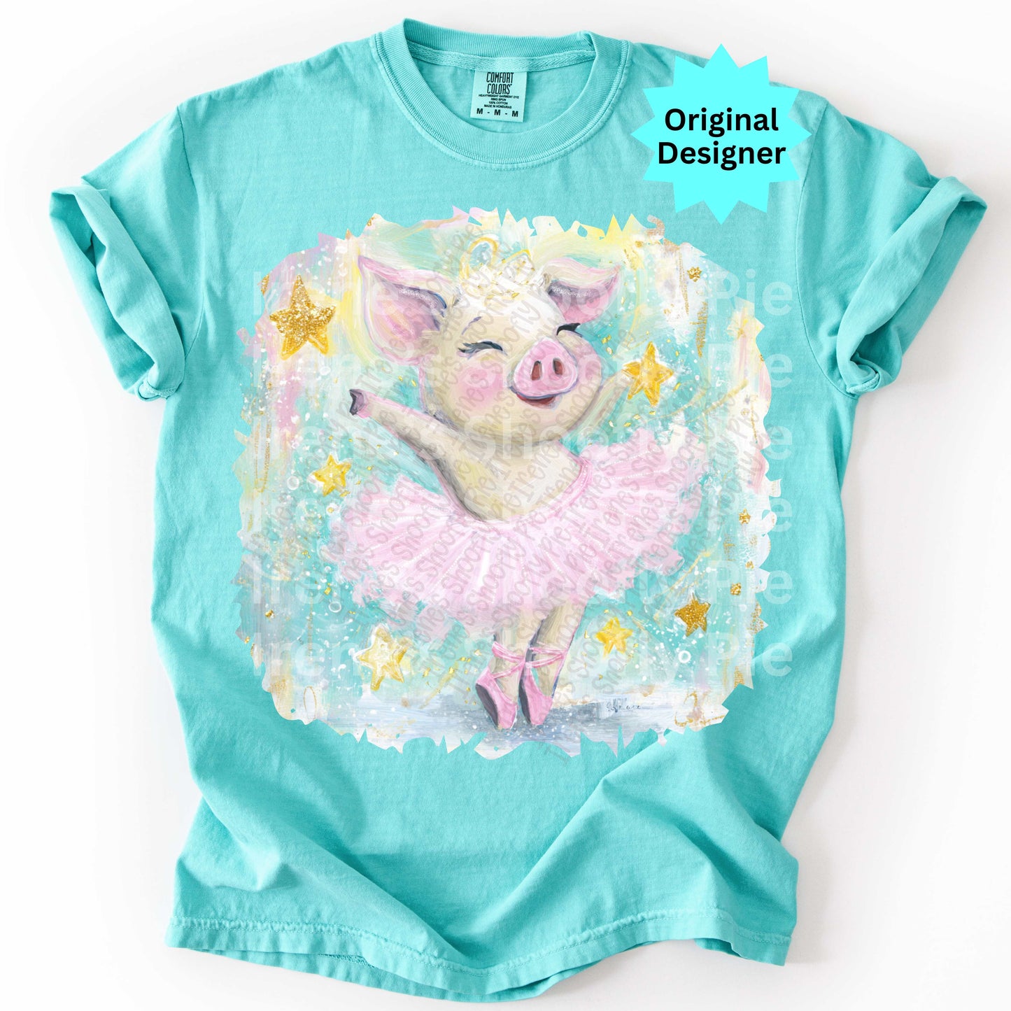 Cute Pig in a Tutu PNG - Pig Ballet PNG