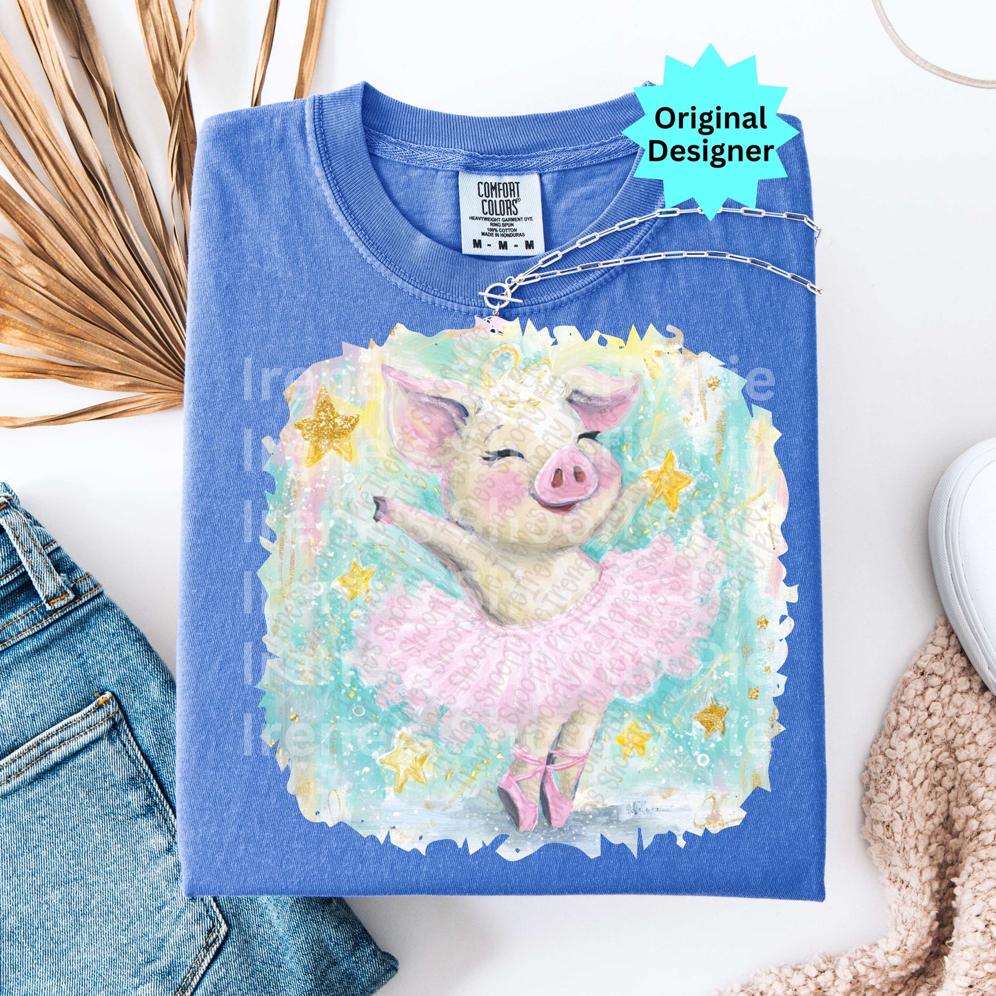Cute Pig in a Tutu PNG - Pig Ballet PNG