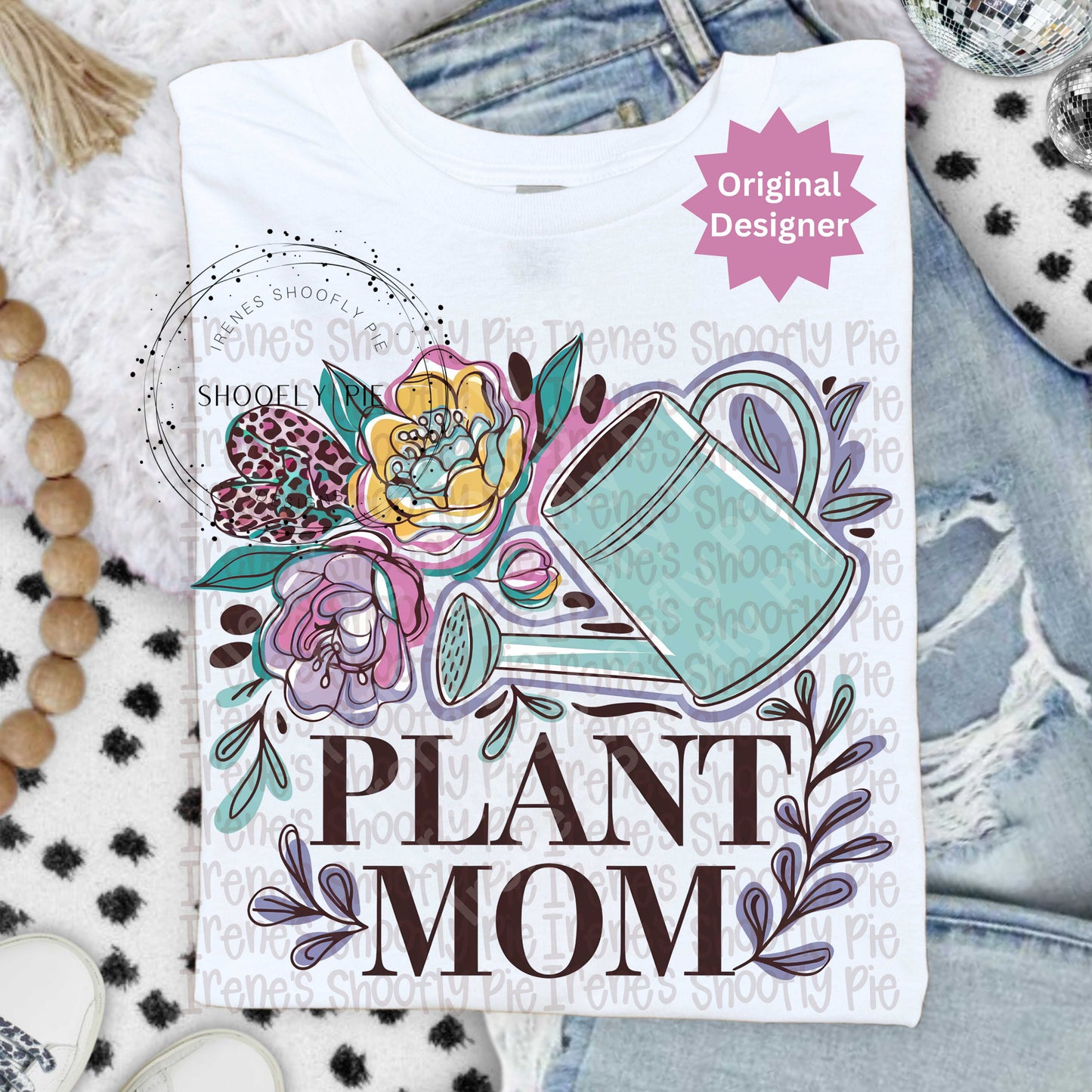 Retro Spring Summer Plant Mom PNG