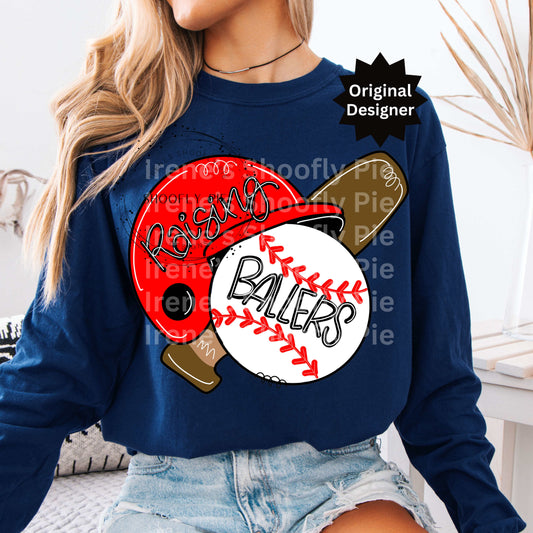 Raising Ballers Baseball PNG